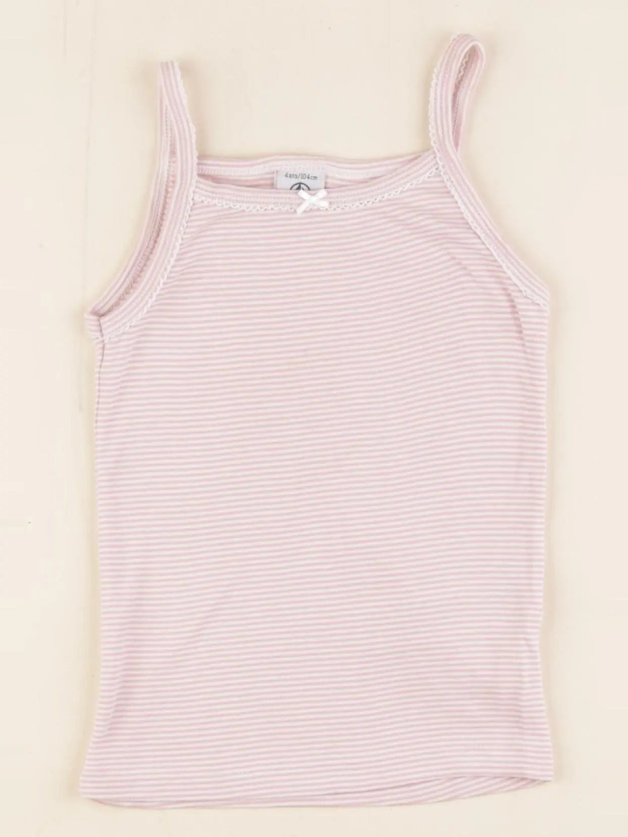 Petit Bateau - maillot de corps rose - 4 ans