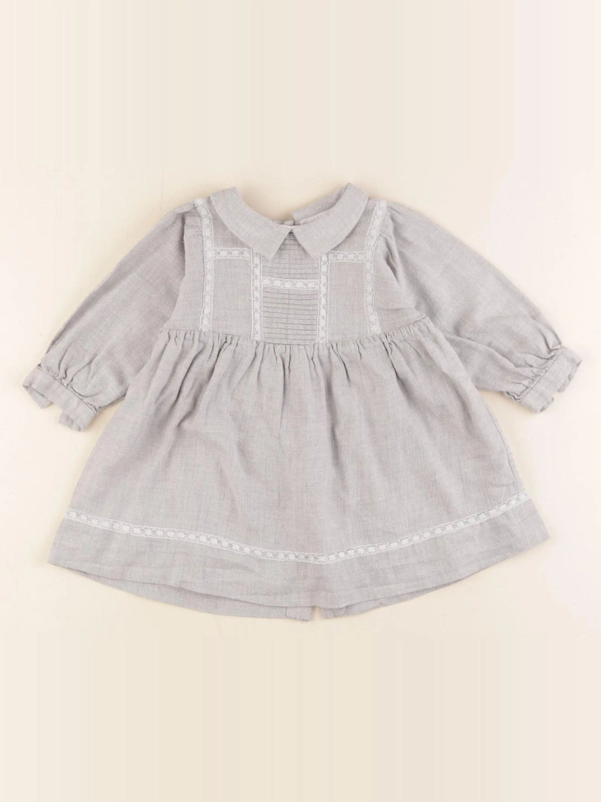 Bonpoint - robe gris - 12 mois