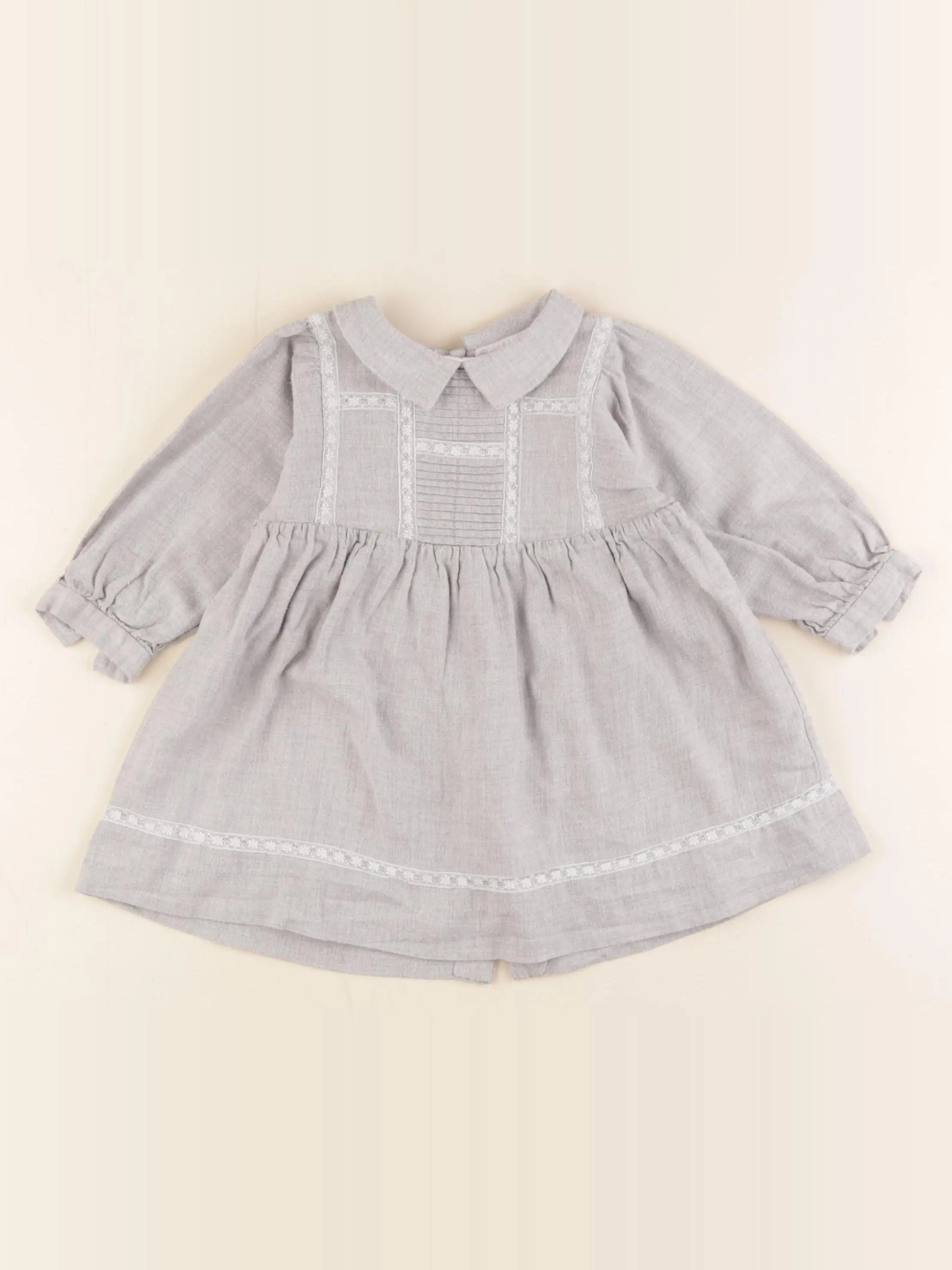 Bonpoint - robe gris - 12 mois