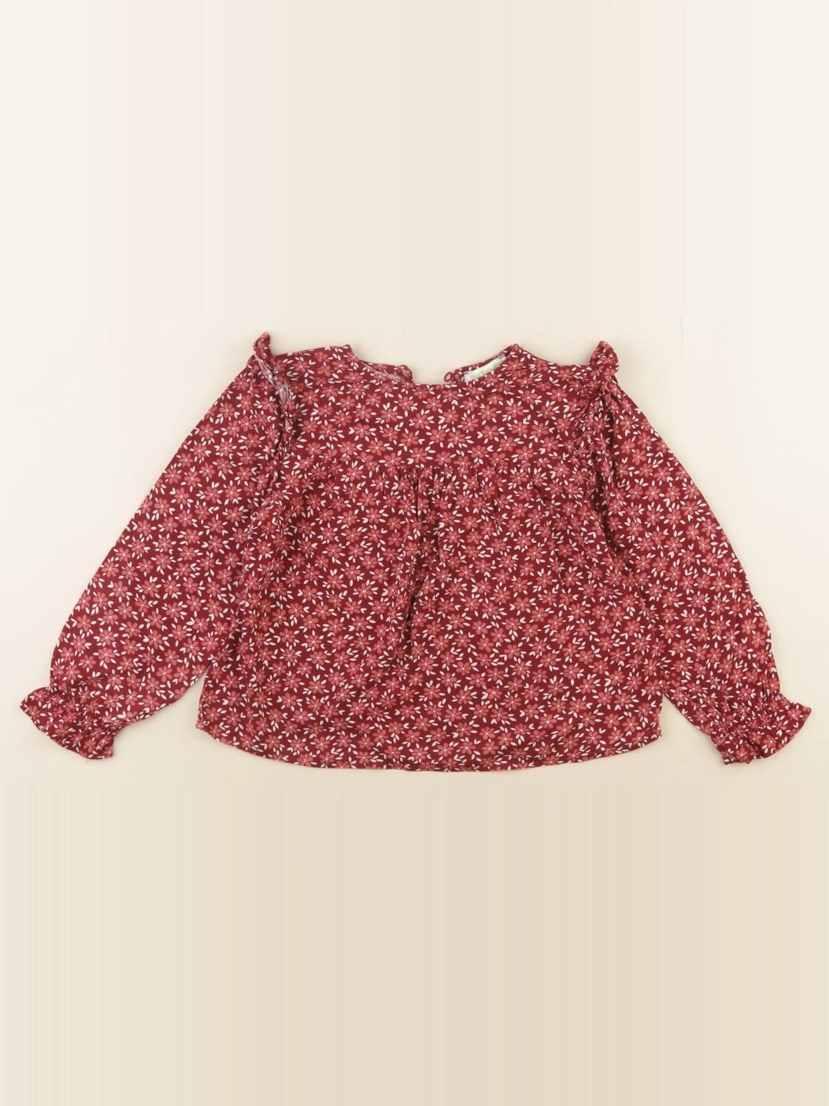 Vertbaudet - blouse rouge - 5 ans