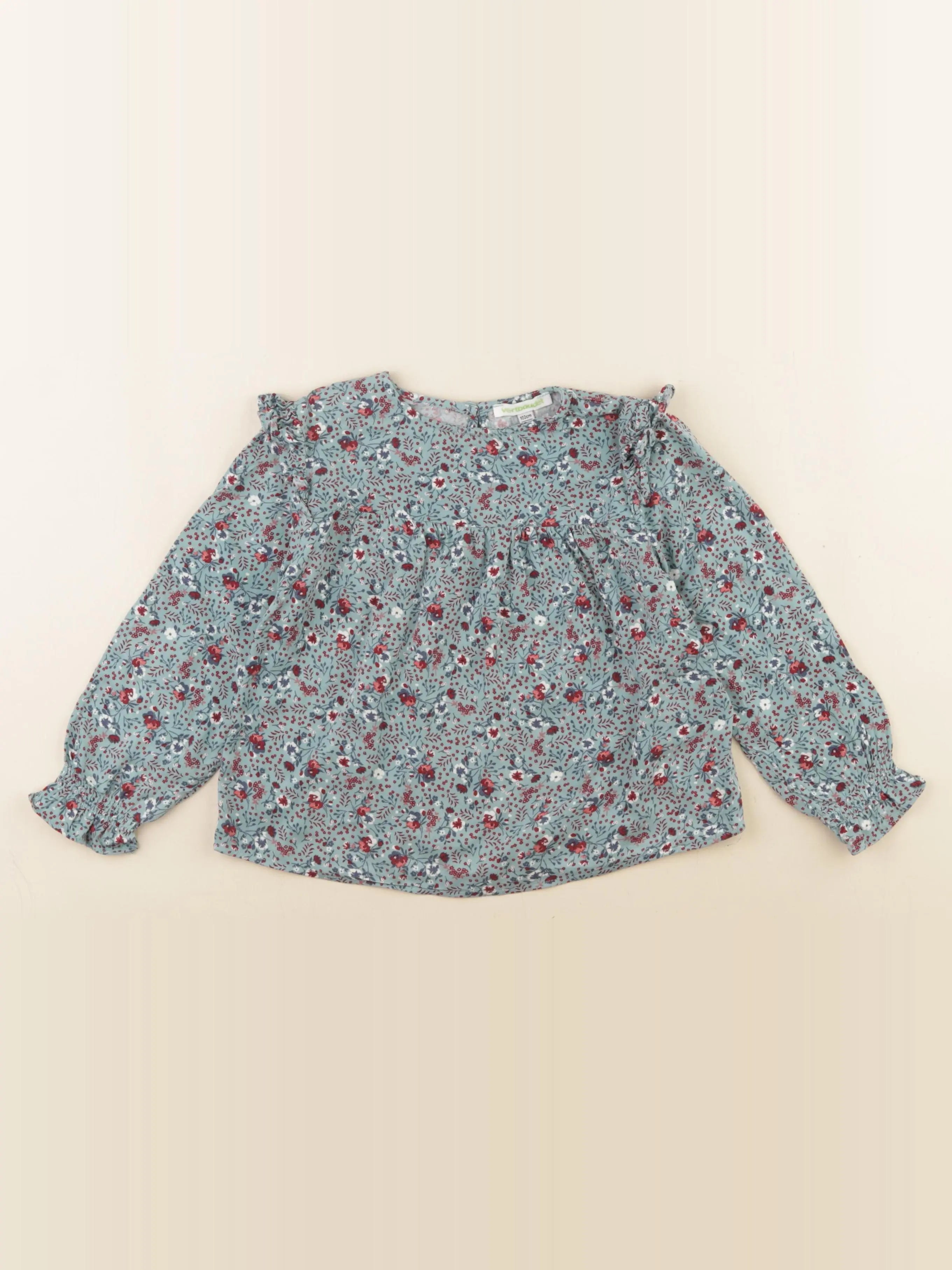 Vertbaudet - blouse bleu - 4 ans