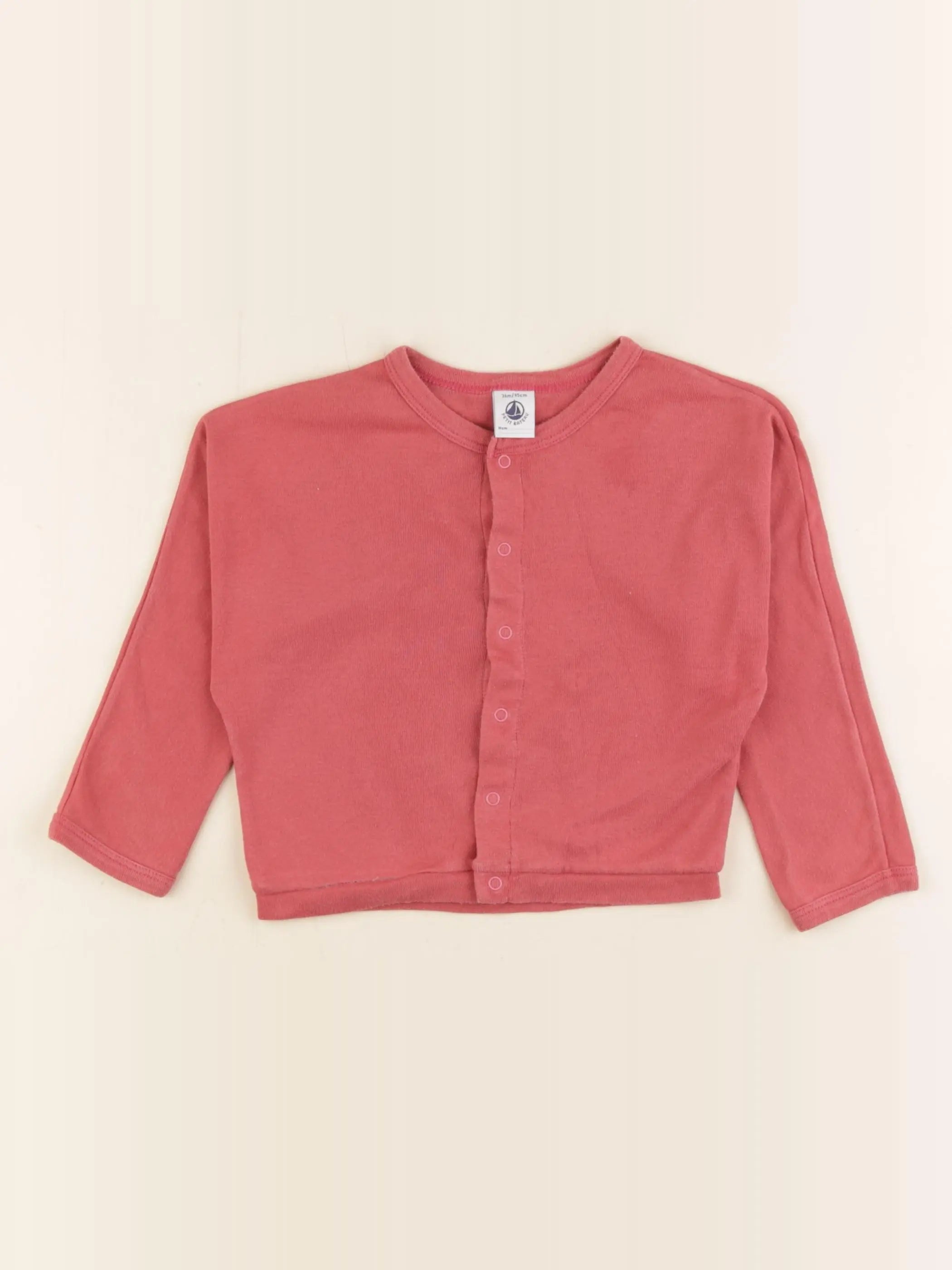Petit Bateau - tee-shirt rose - 36 mois