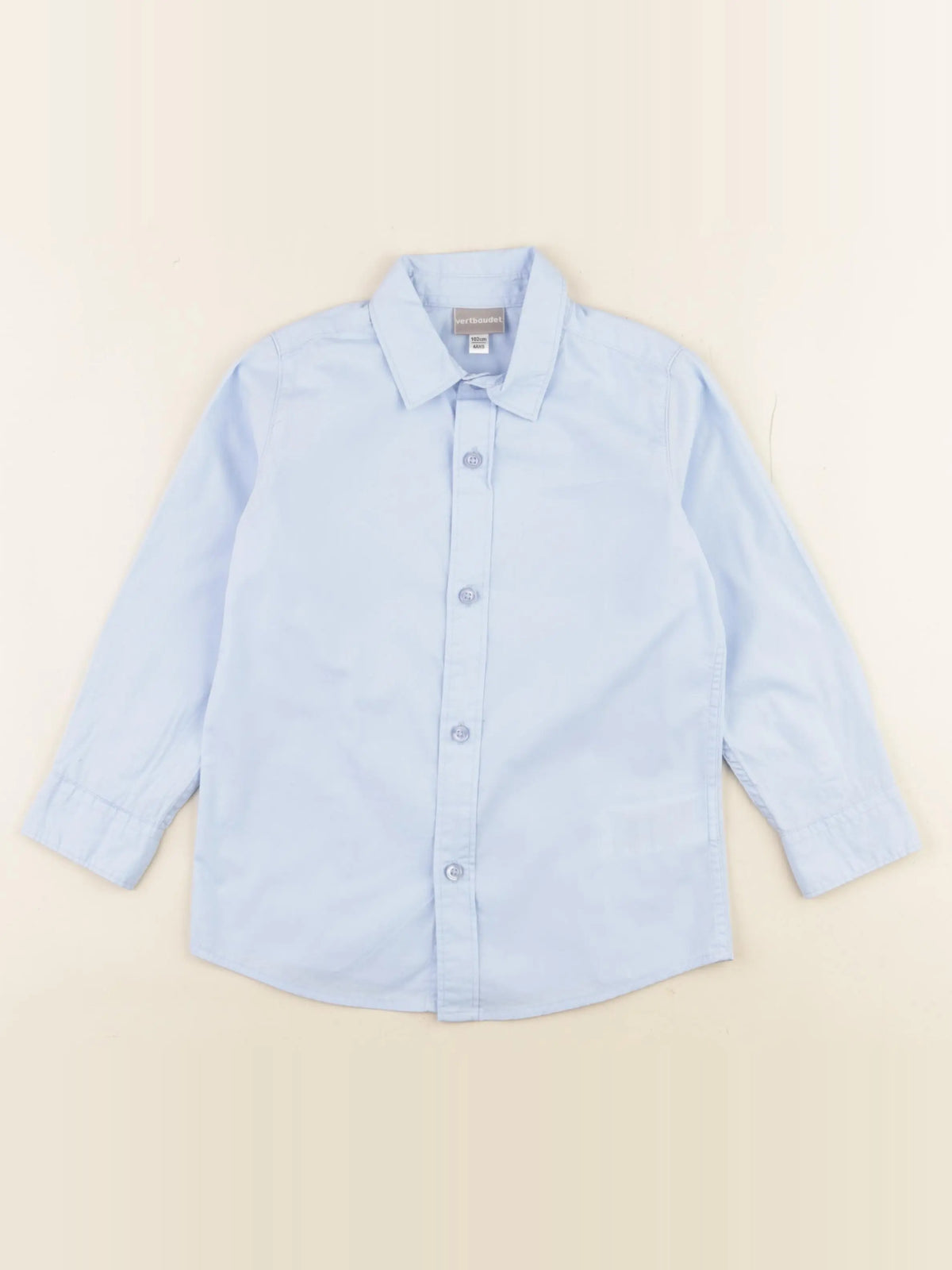 Vertbaudet - chemise imprimé au dos bleu - 4 ans