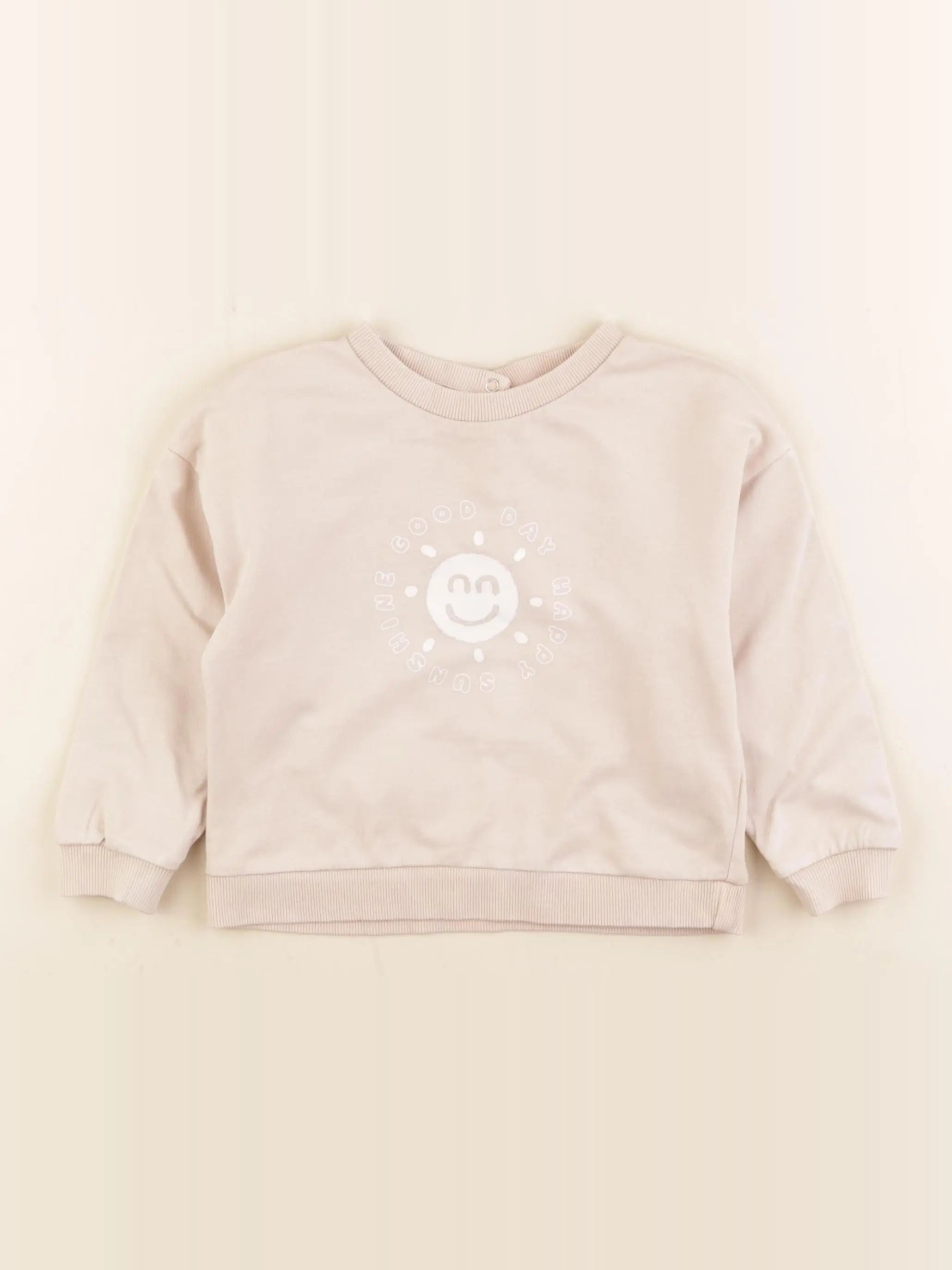 Vertbaudet - sweat rose - 24 mois