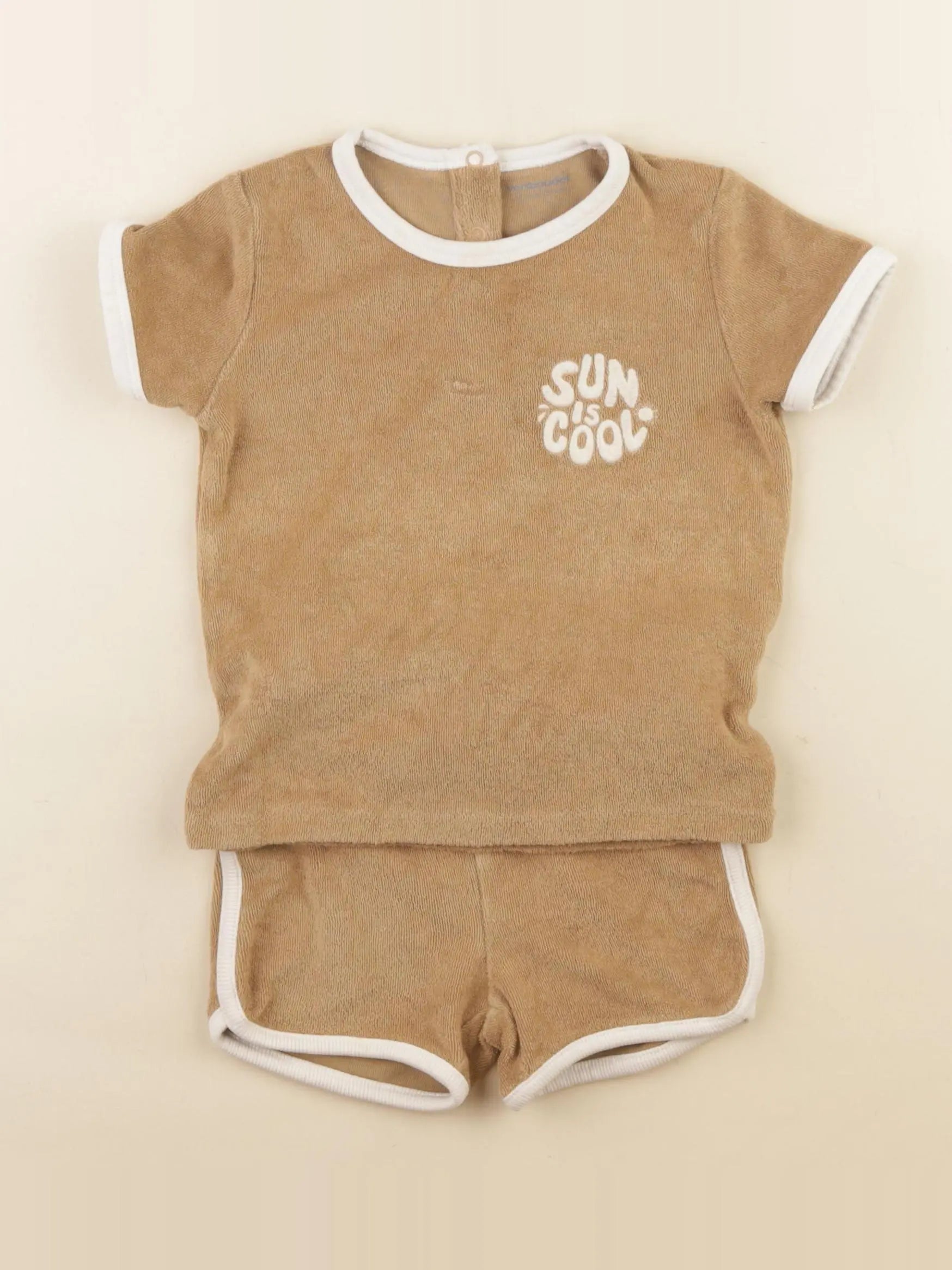 Vertbaudet - ensemble marron - 18 mois