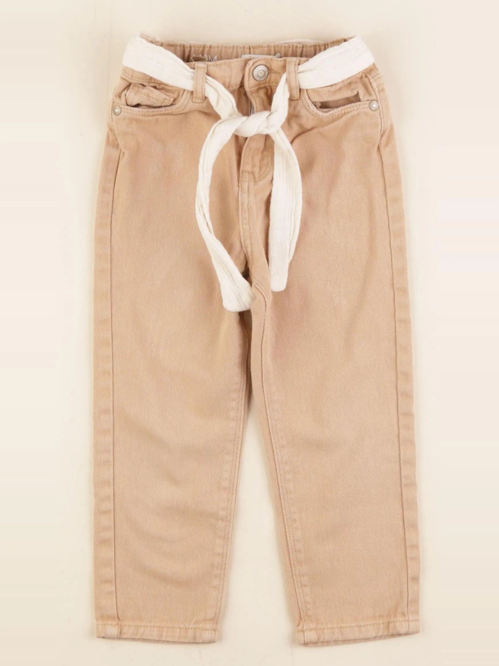 Vertbaudet - jean beige - 4 ans