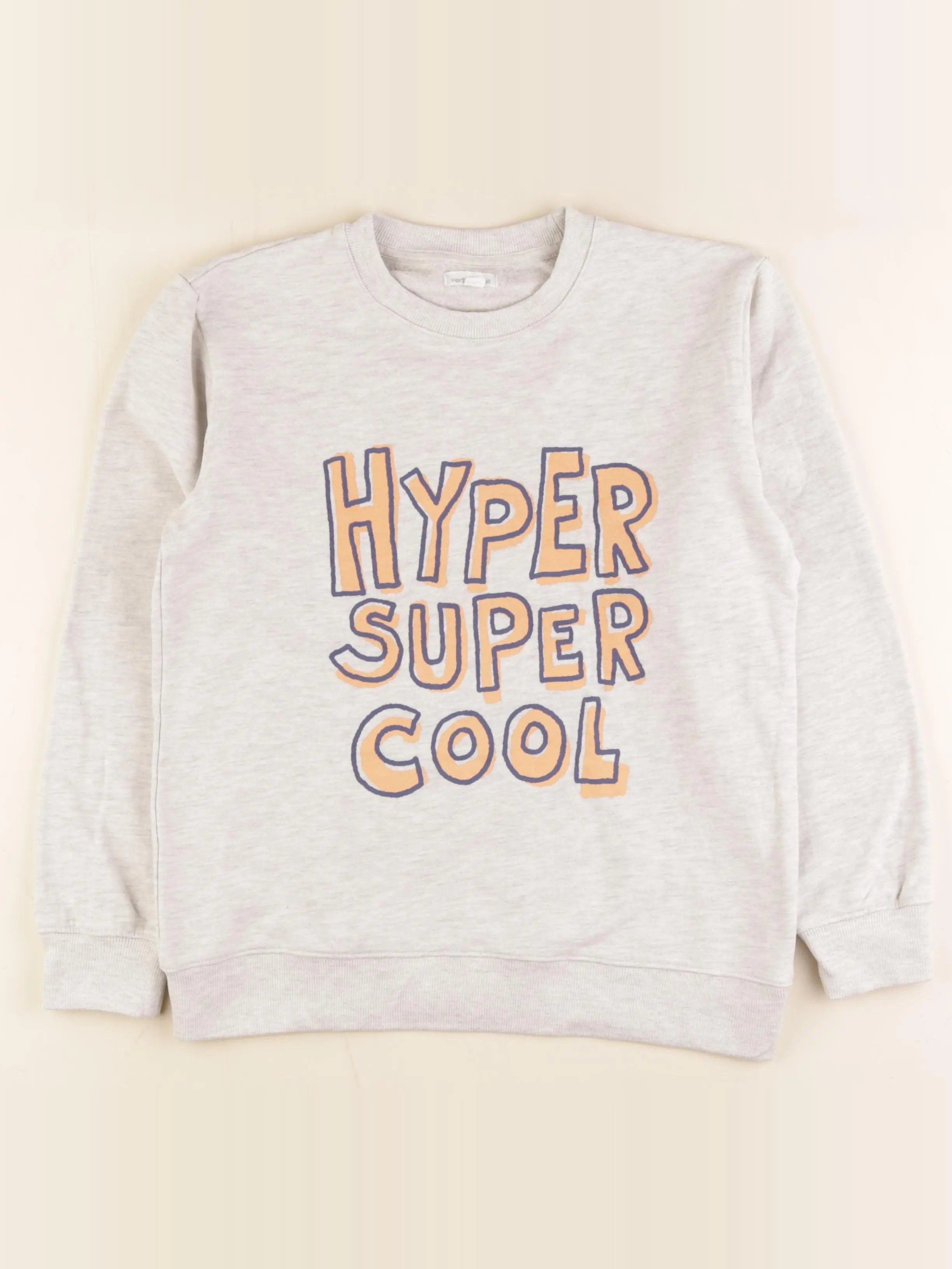 Vertbaudet - sweat gris - 12 ans