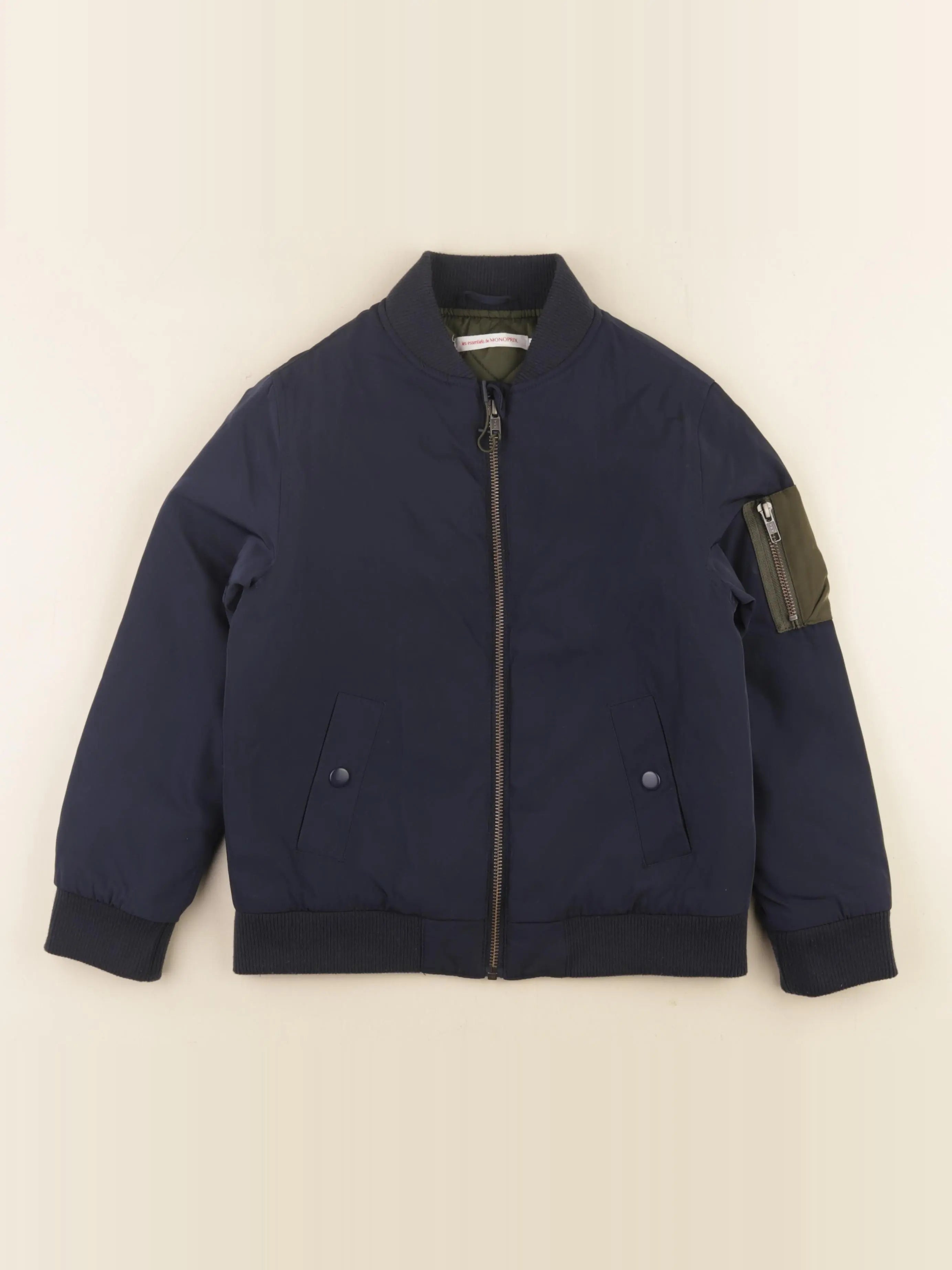 Monoprix - veste bleu - 8 ans