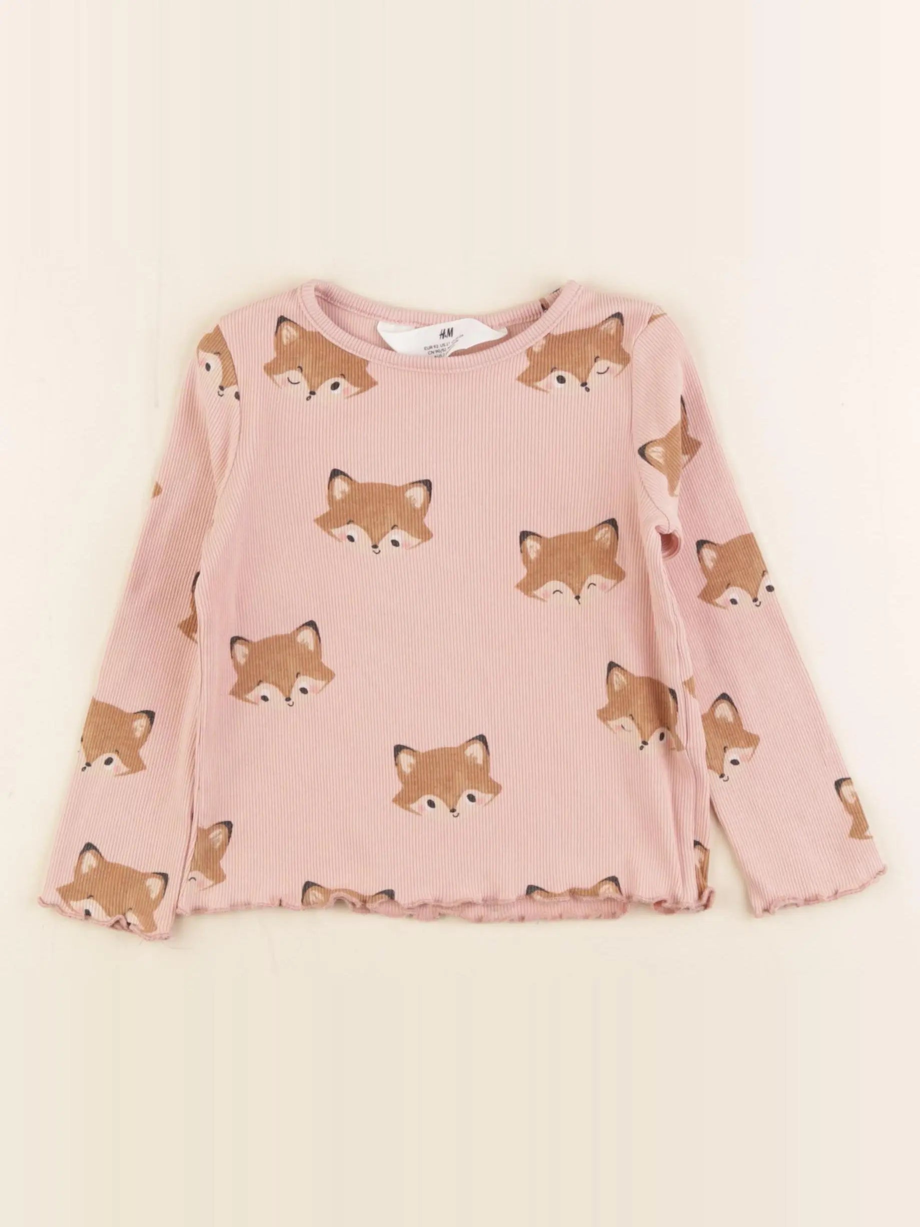 H&M - tee-shirt rose - 18/24 mois