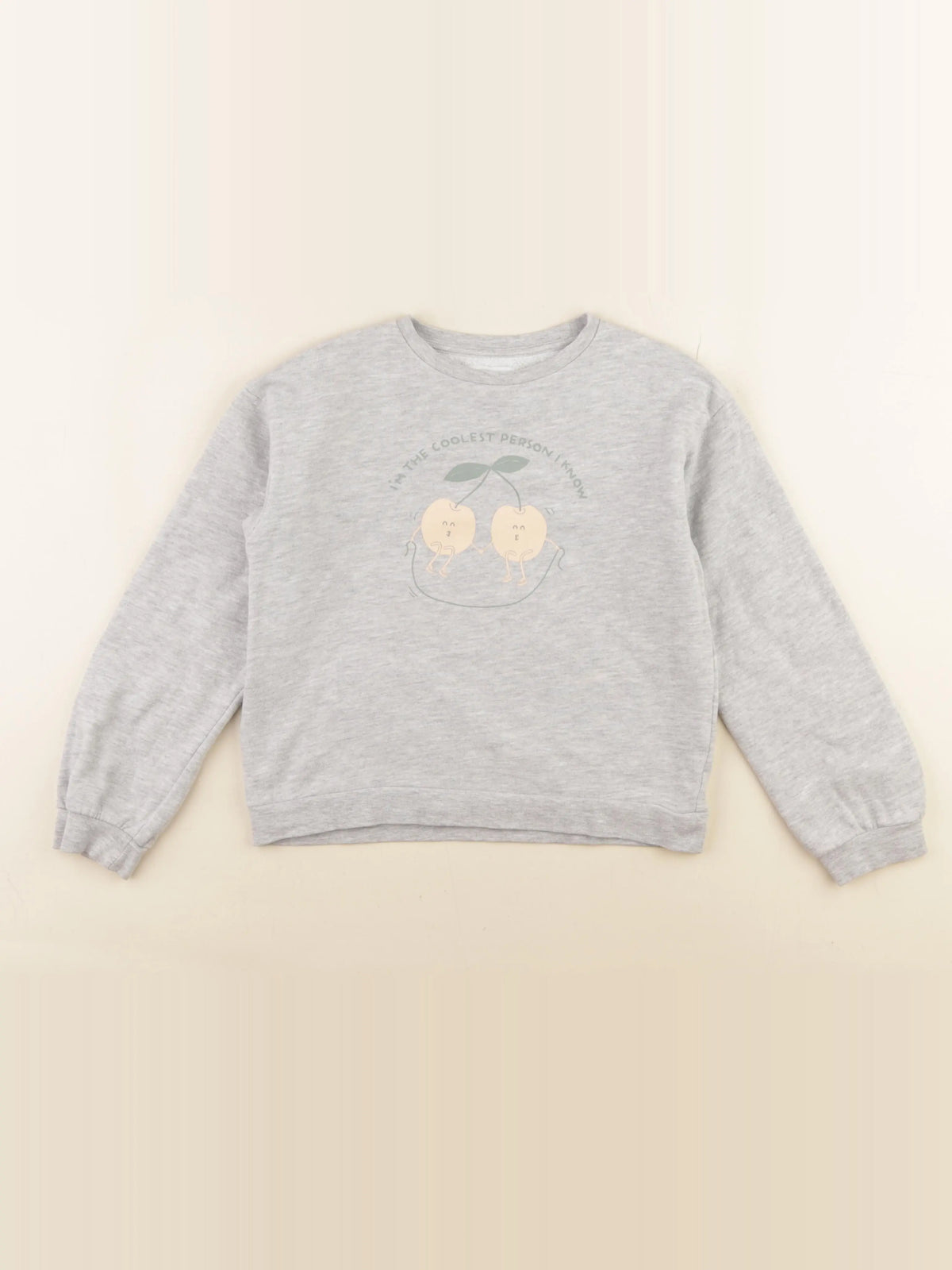 Vertbaudet - sweat gris - 8 ans