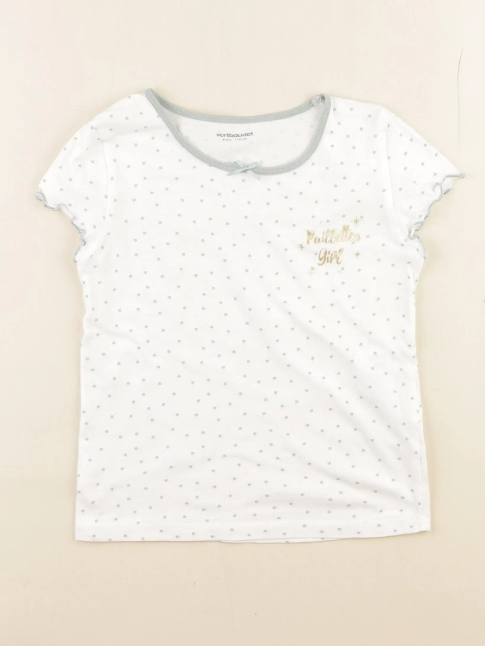 Vertbaudet - maillot de corps blanc - 6 ans