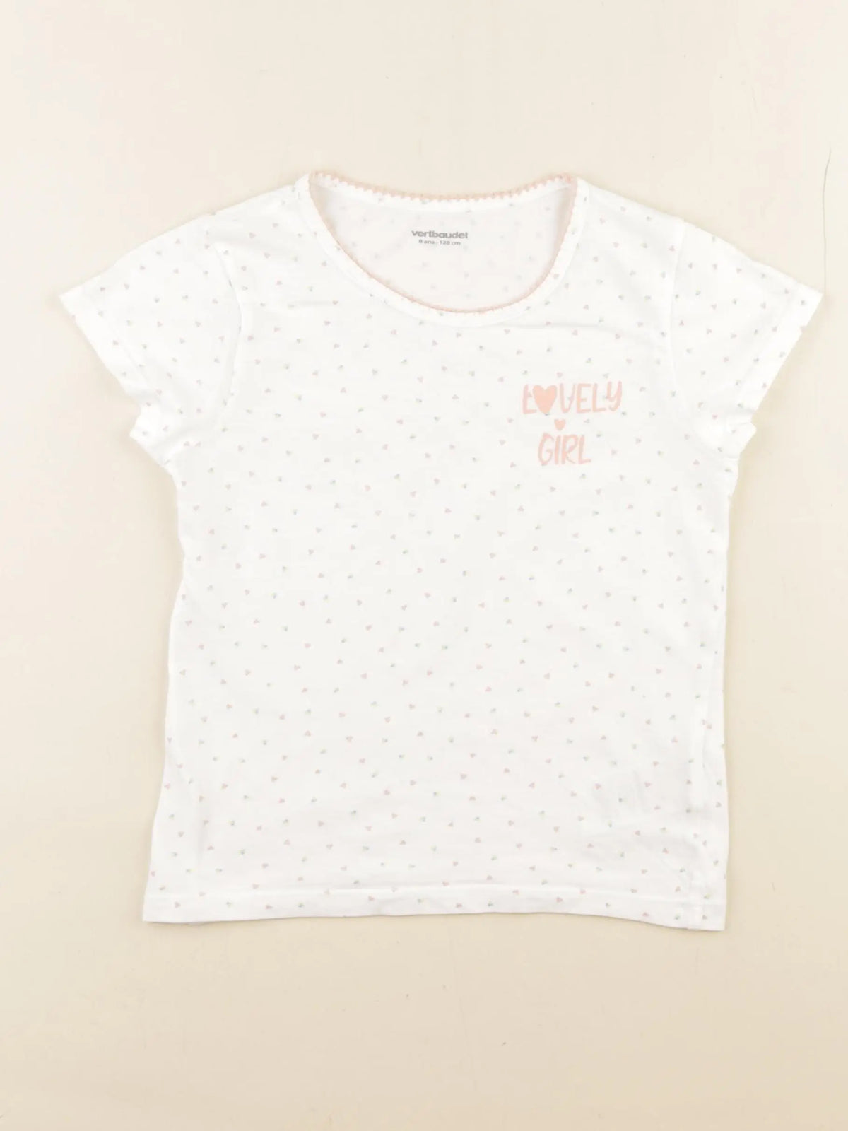 Vertbaudet - maillot de corps blanc - 8 ans