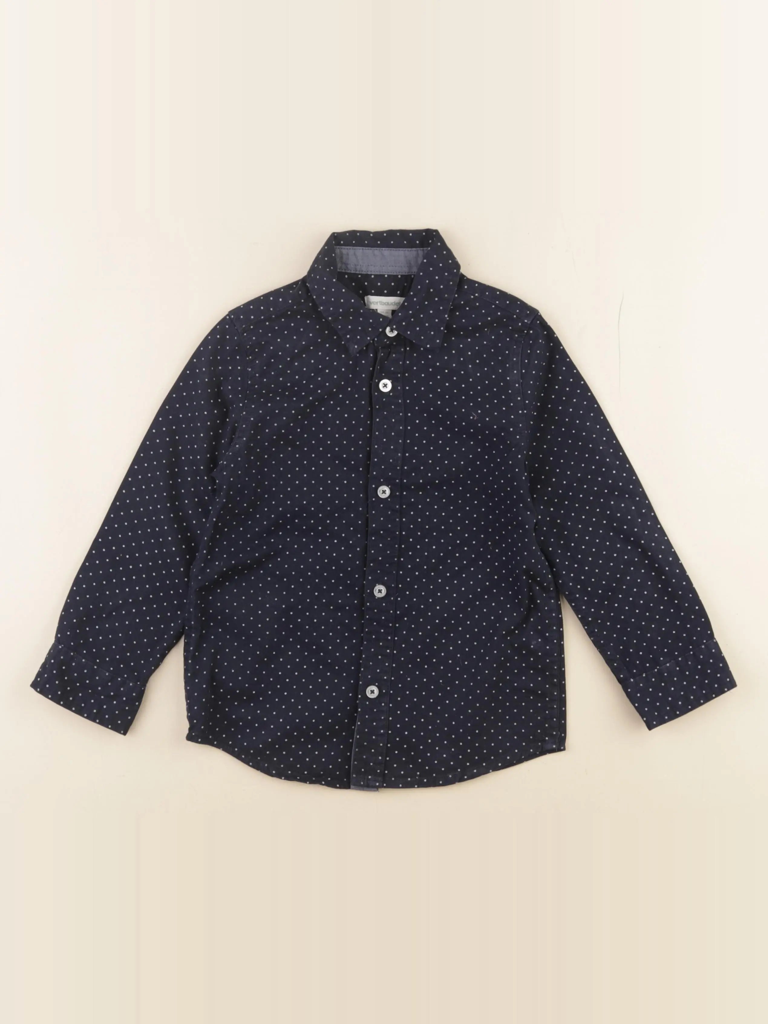 Vertbaudet - chemise bleu - 4 ans