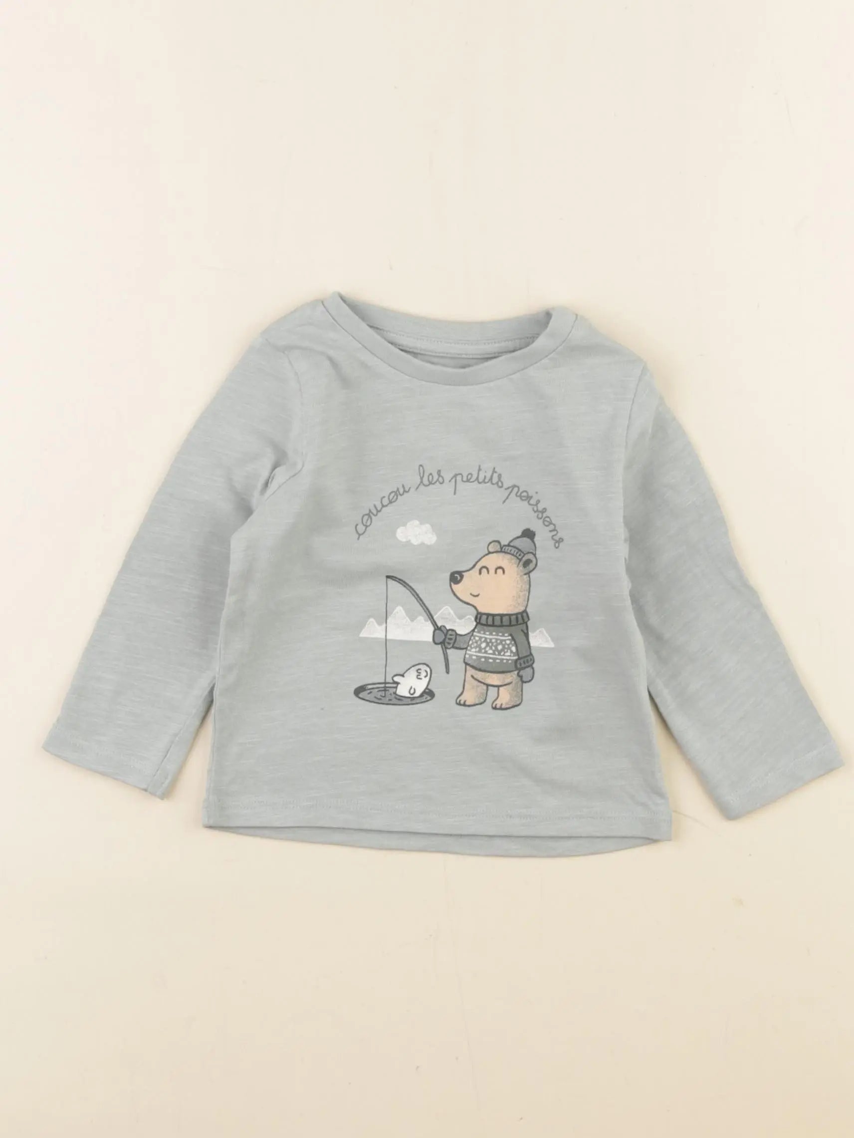 Vertbaudet - tee-shirt vert - 6 mois