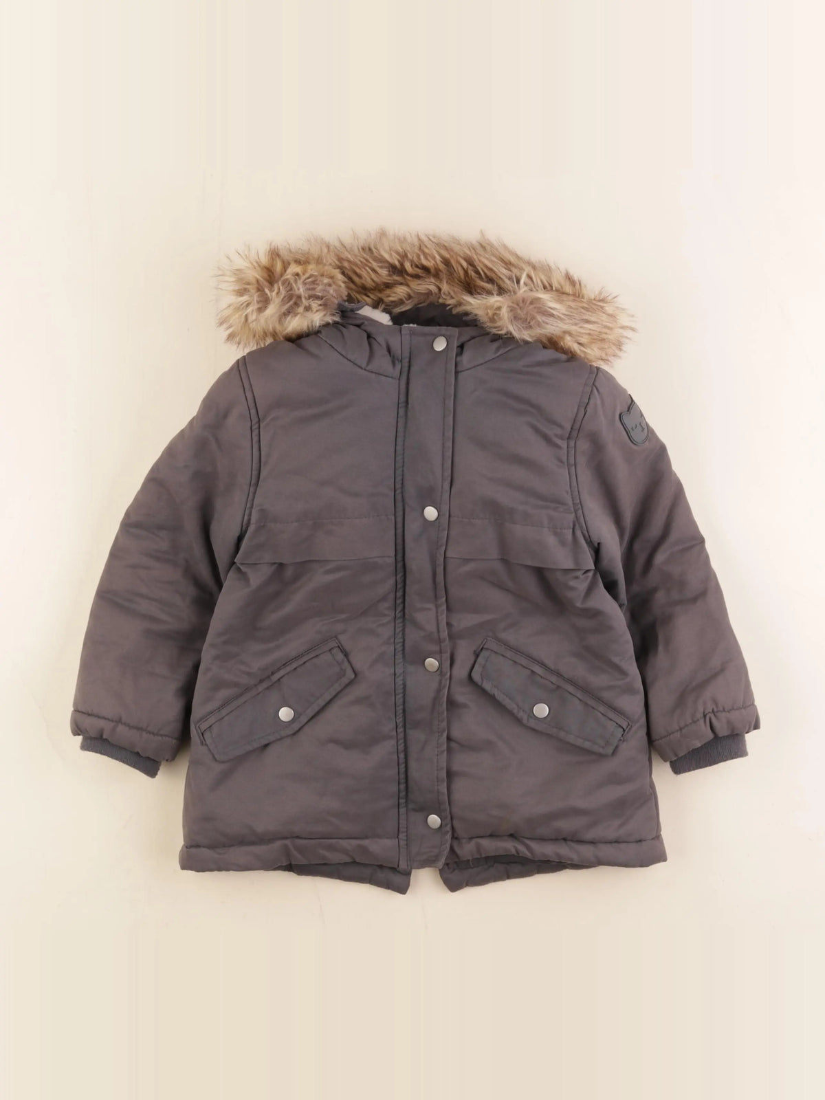 Vertbaudet - parka gris - 3 ans