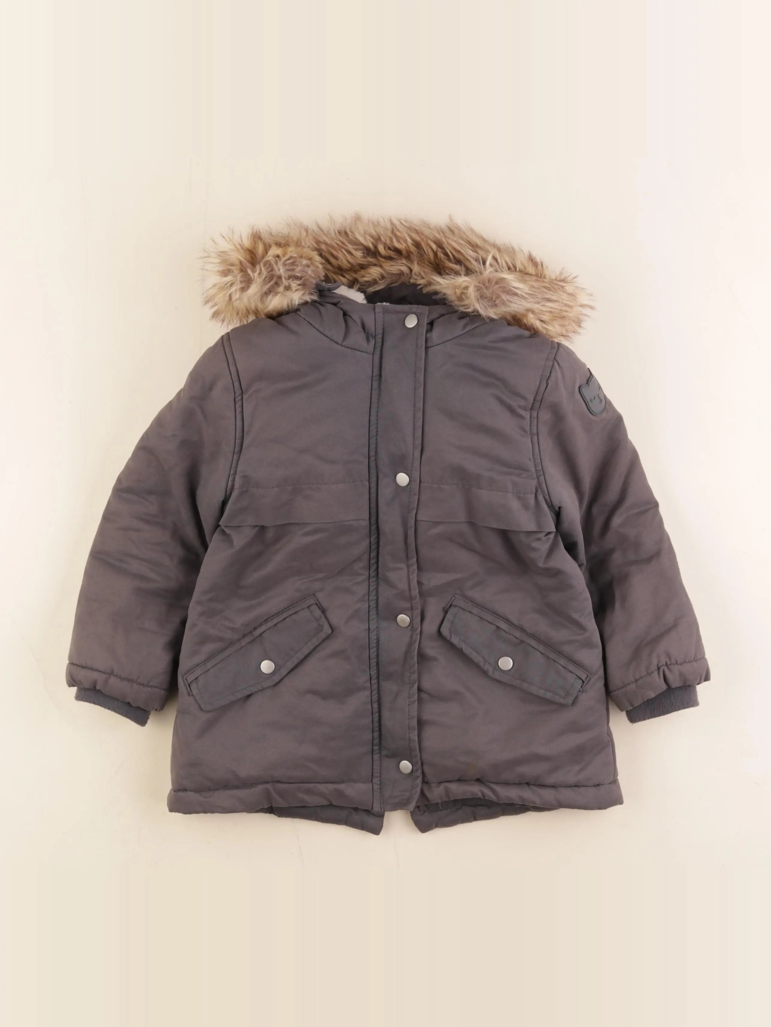 Vertbaudet - parka gris - 3 ans