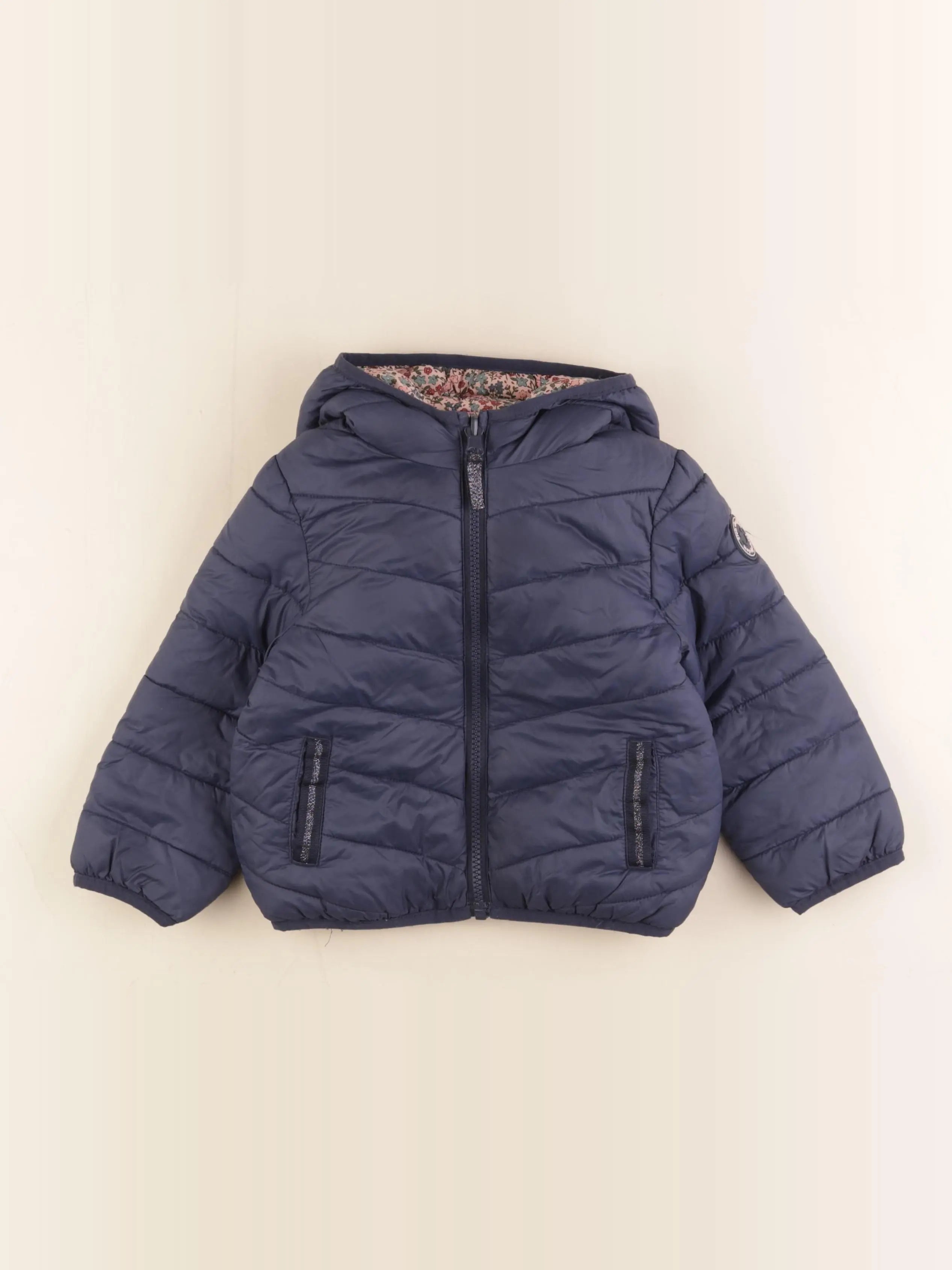 Vertbaudet - doudoune bleu - 3 ans