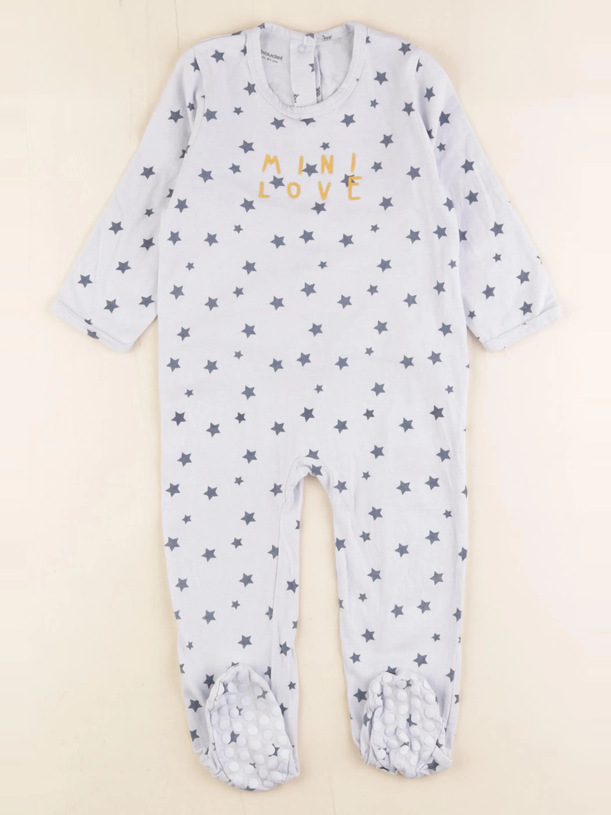Vertbaudet - pyjama coton bleu - 18 mois