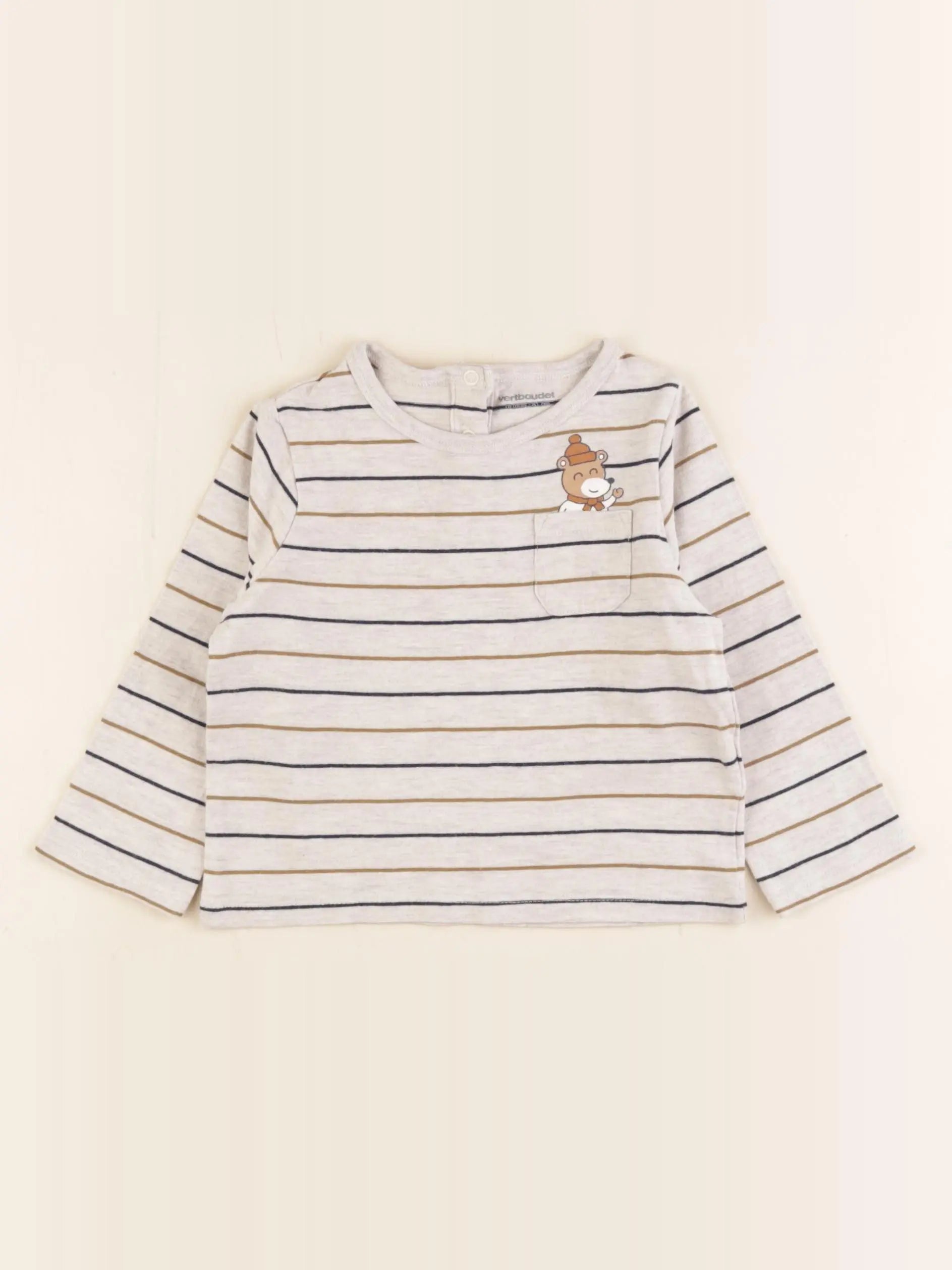 Vertbaudet - tee-shirt multicolore - 18 mois