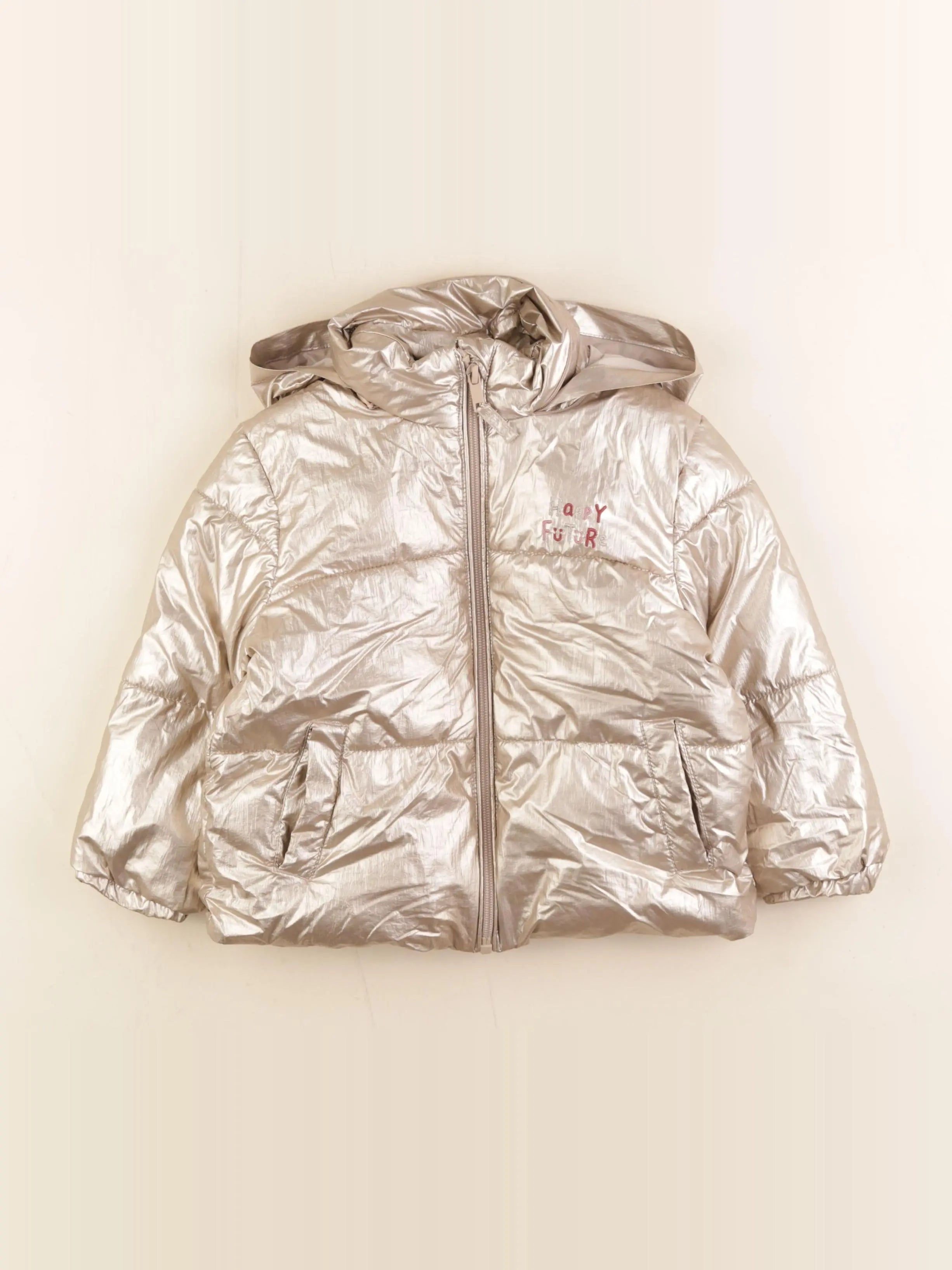 Vertbaudet - doudoune or - 4 ans