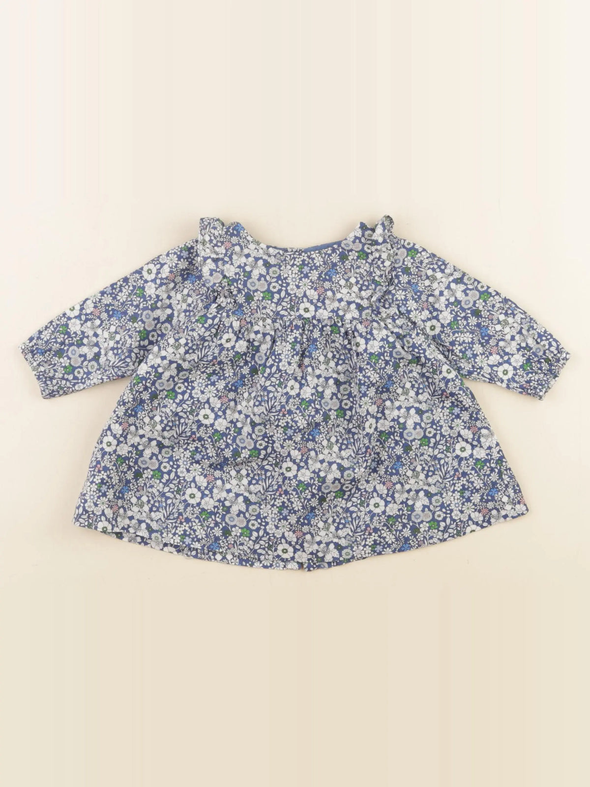 Jacadi - robe liberty bleu - 3 mois