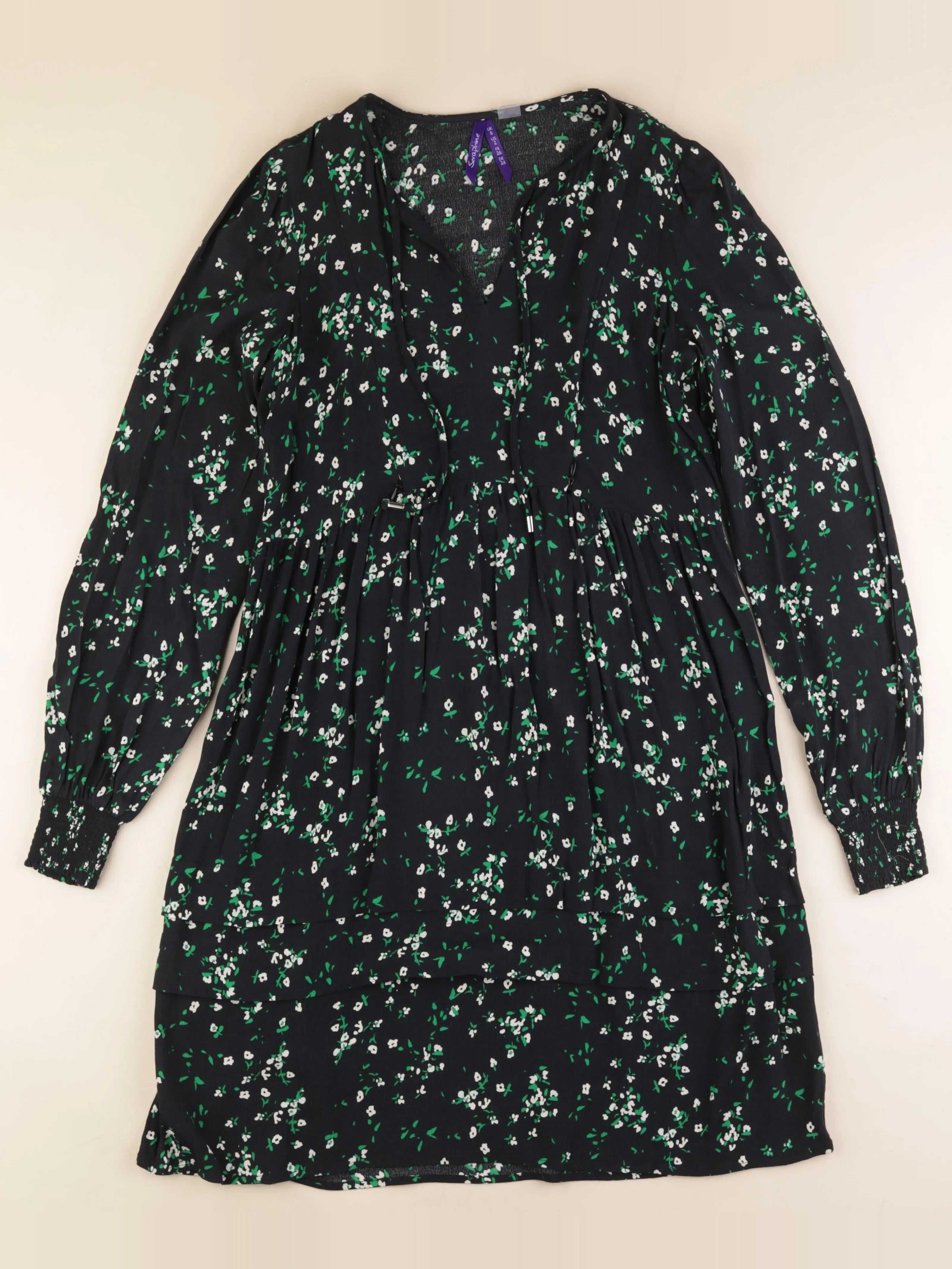 Seraphine - robe grossesse vert, noir - 36