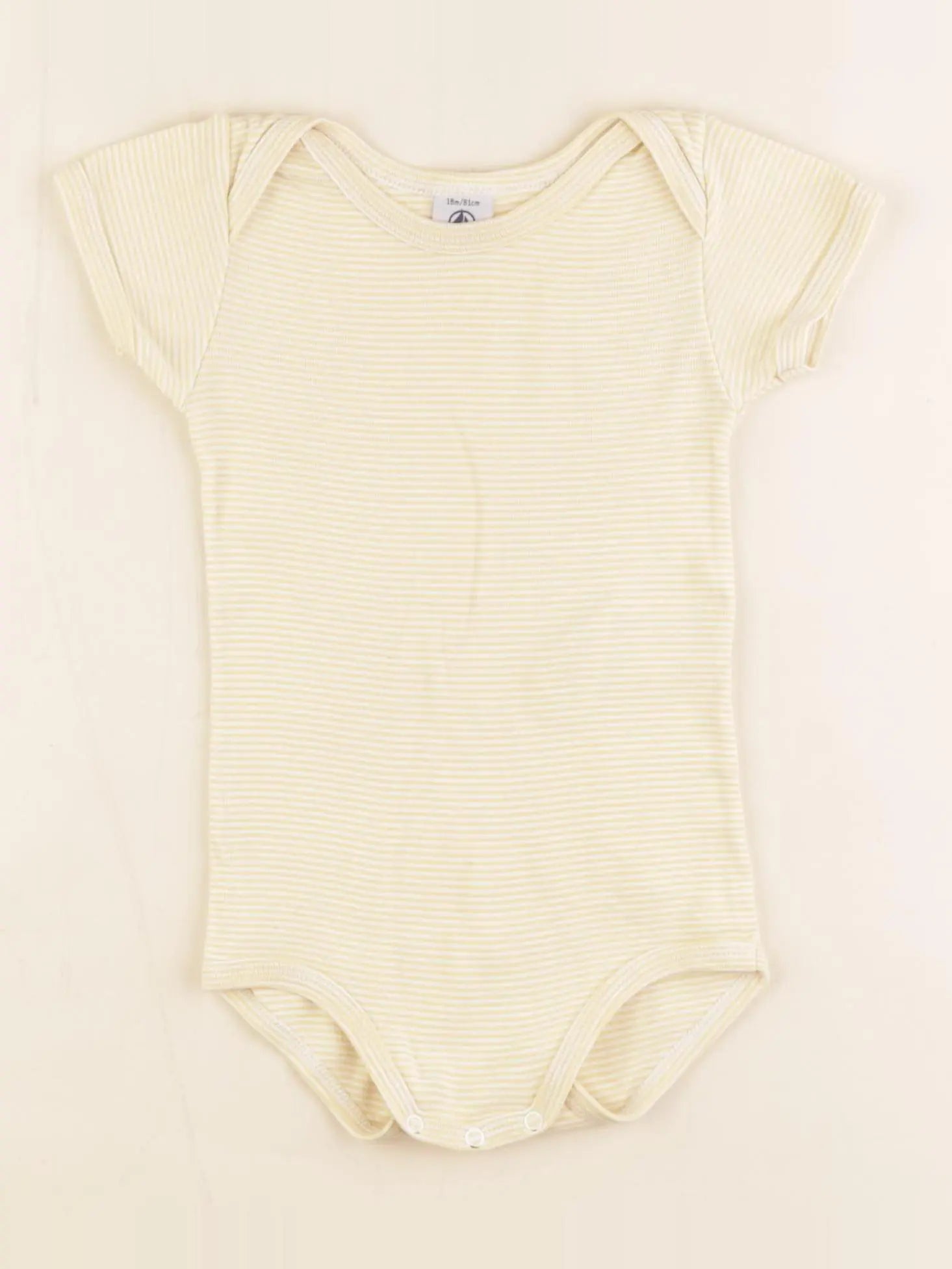 Petit Bateau - body jaune - 18 mois