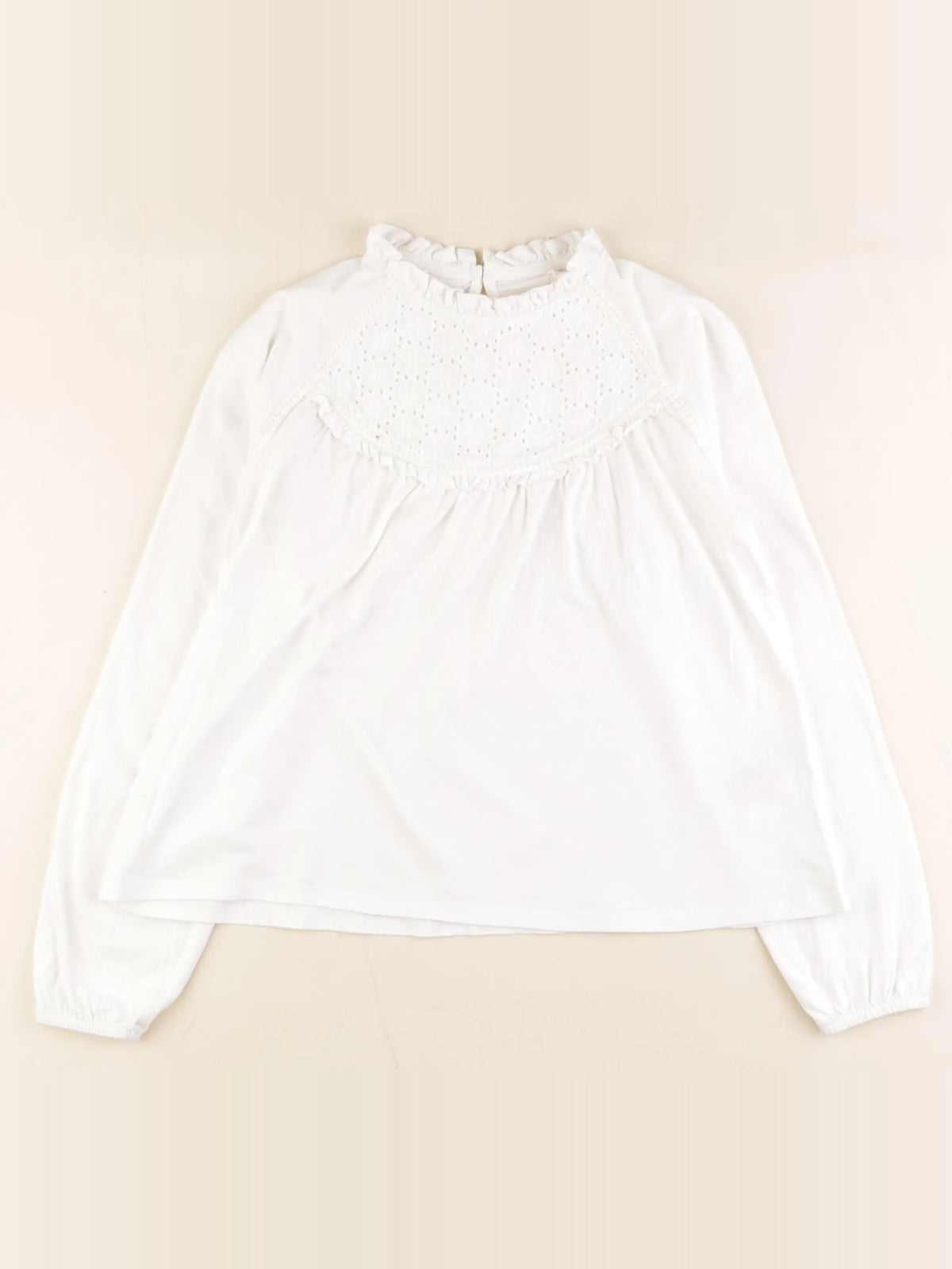 Vertbaudet - tee-shirt blanc - 10 ans