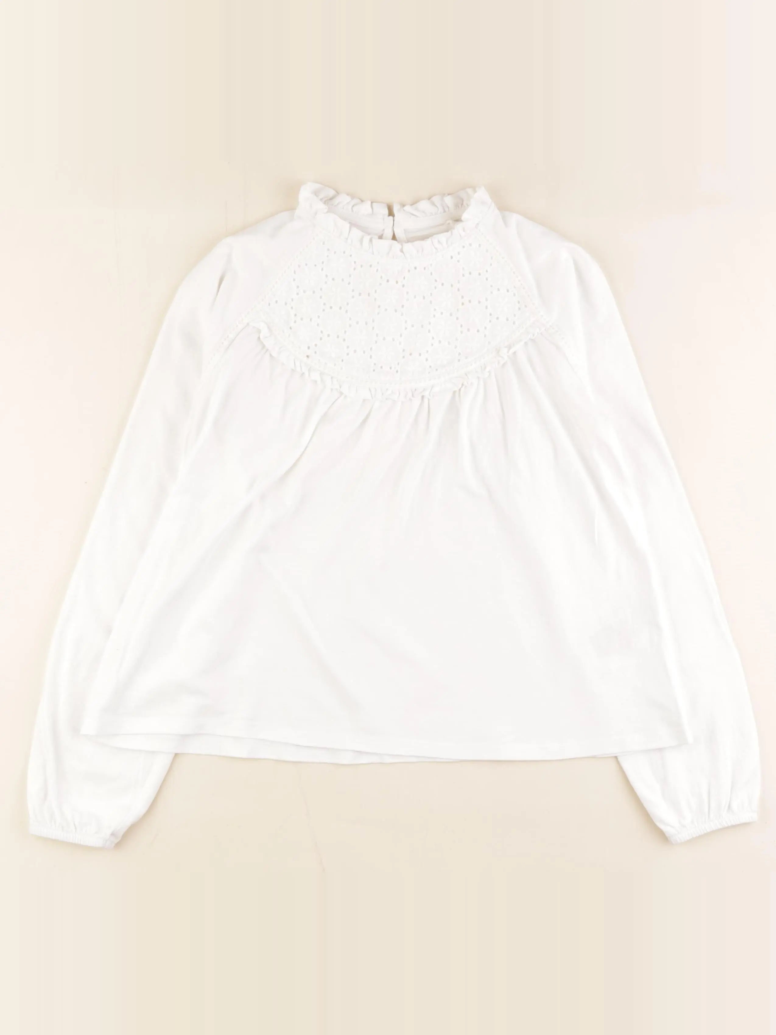 Vertbaudet - tee-shirt blanc - 10 ans
