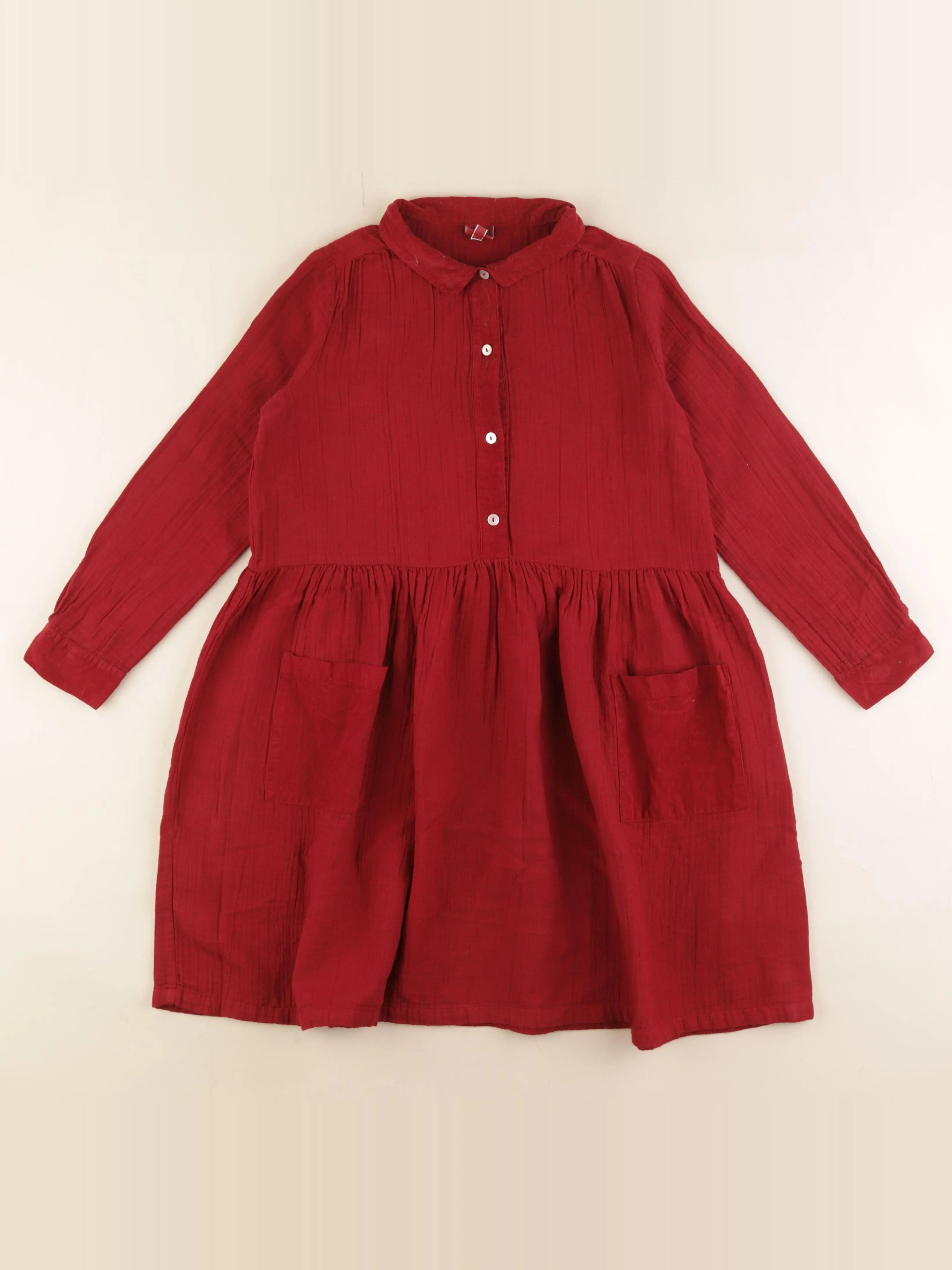 Bonton - robe rouge - 8 ans