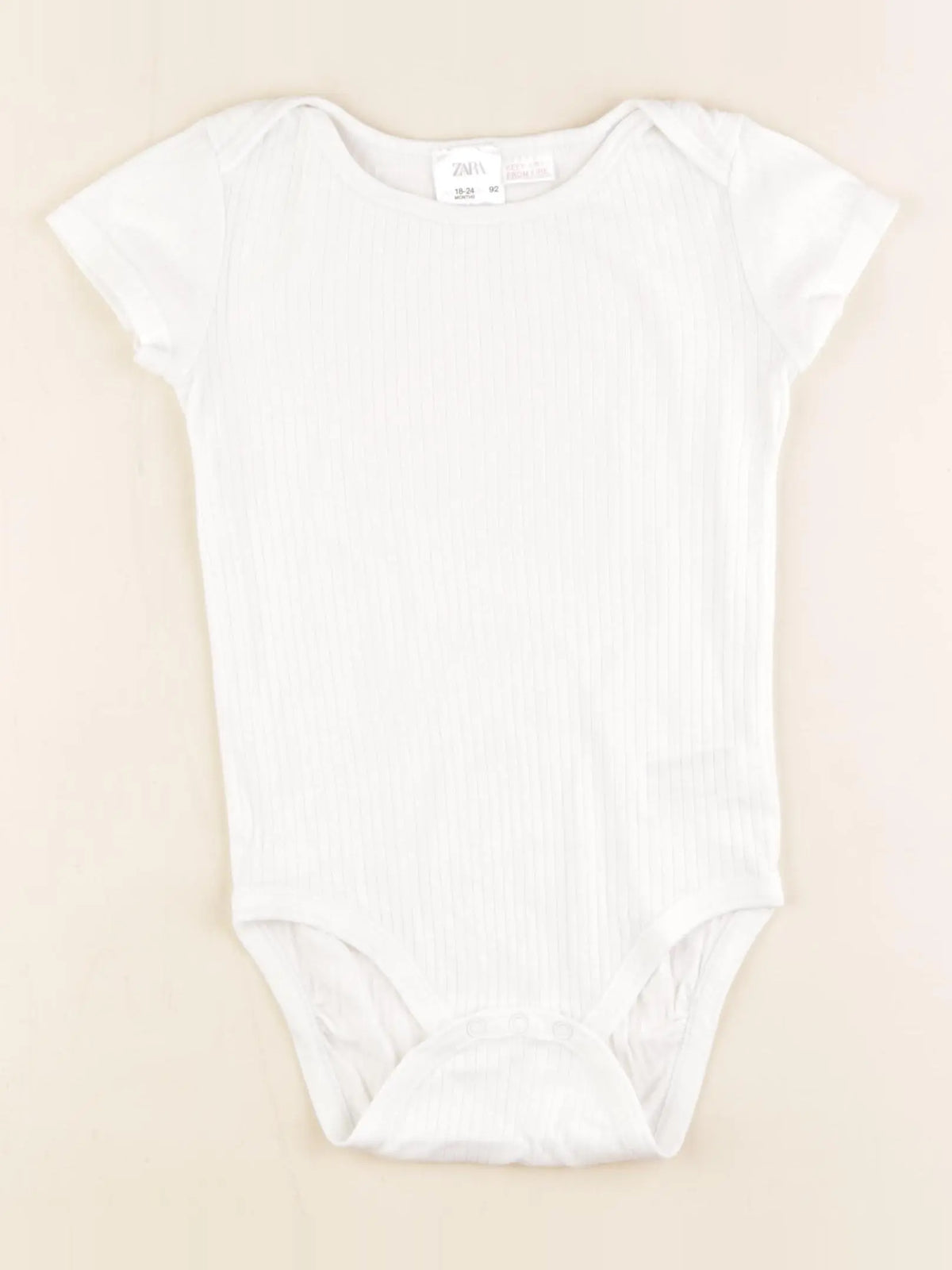 Zara - body blanc - 18/24 mois