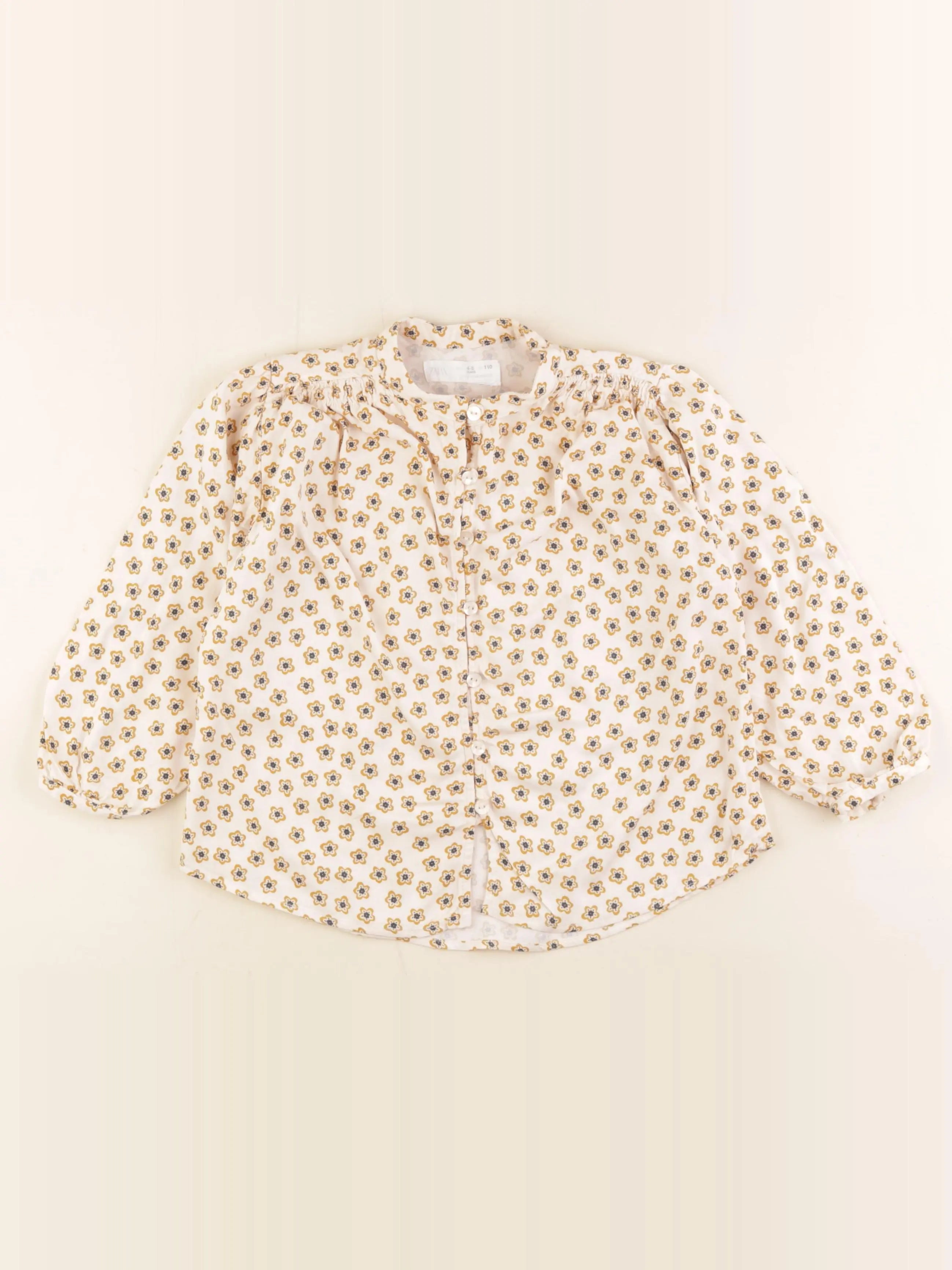 Zara - blouse jaune - 4/5 ans