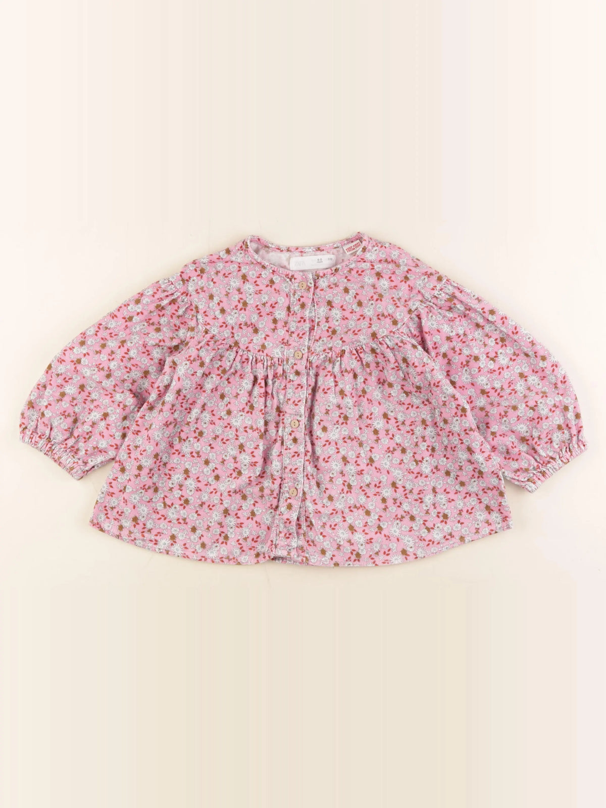 Zara - blouse rose - 4/5 ans