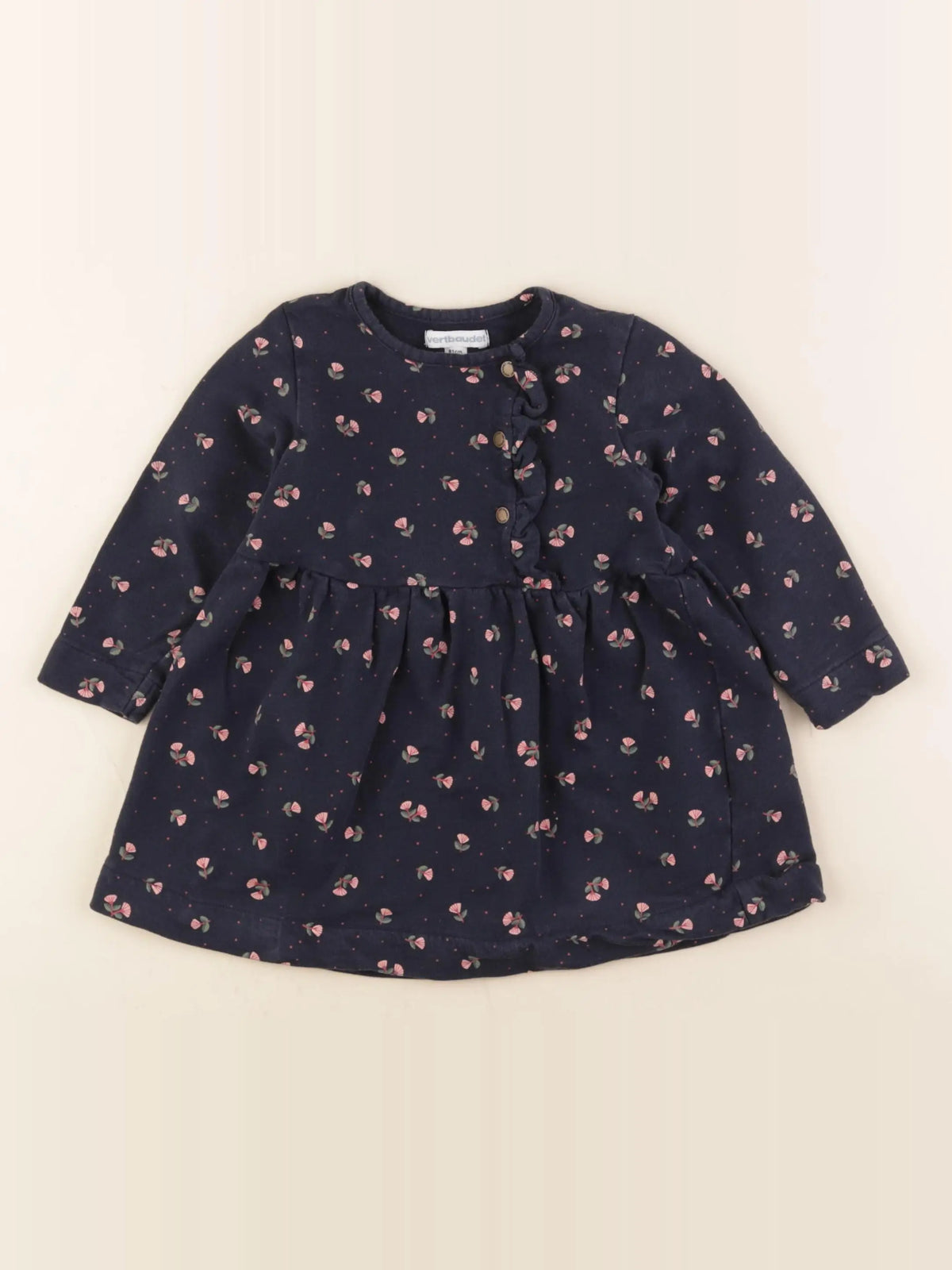 Vertbaudet - robe bleu - 18 mois