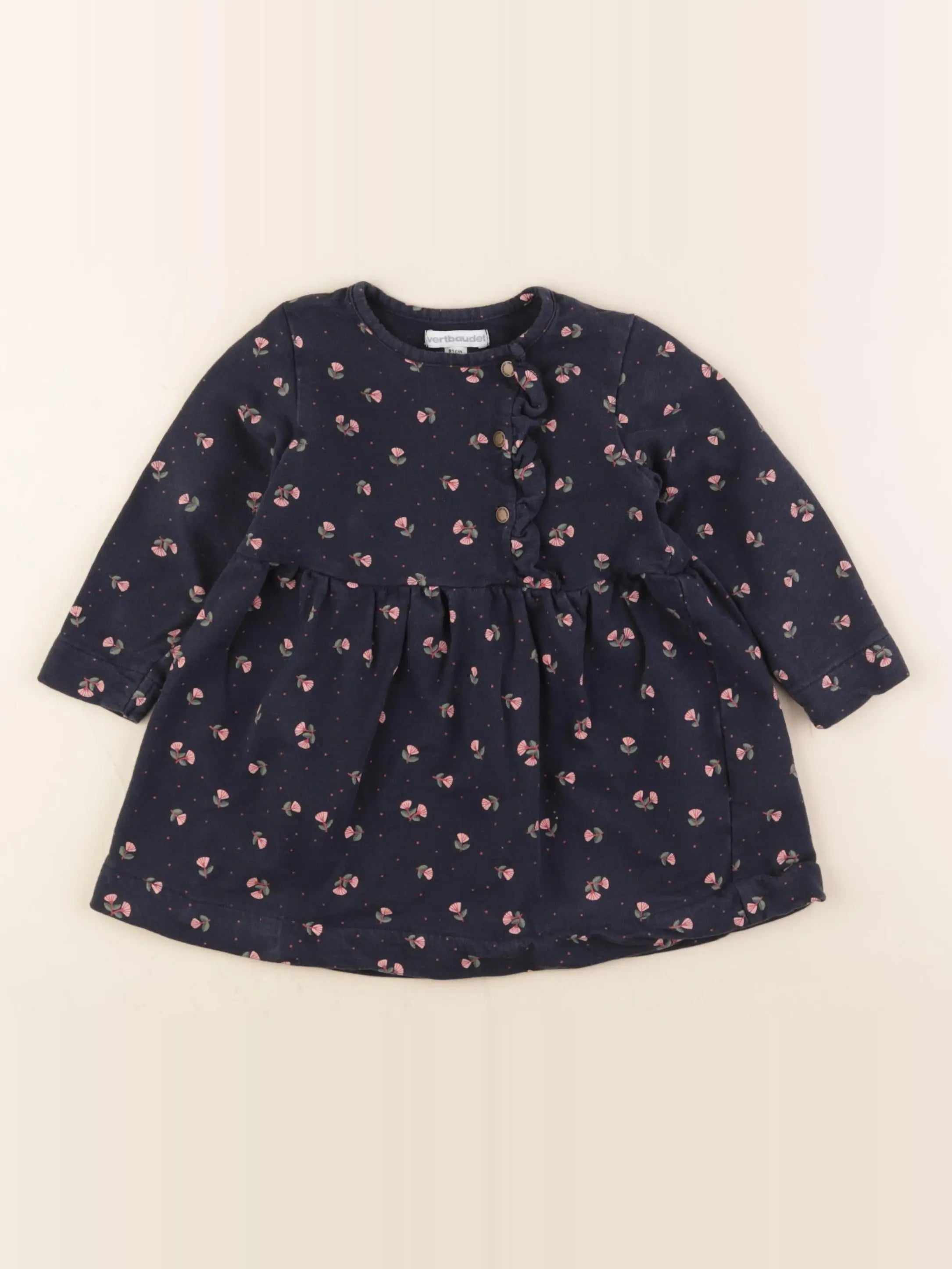 Vertbaudet - robe bleu - 18 mois