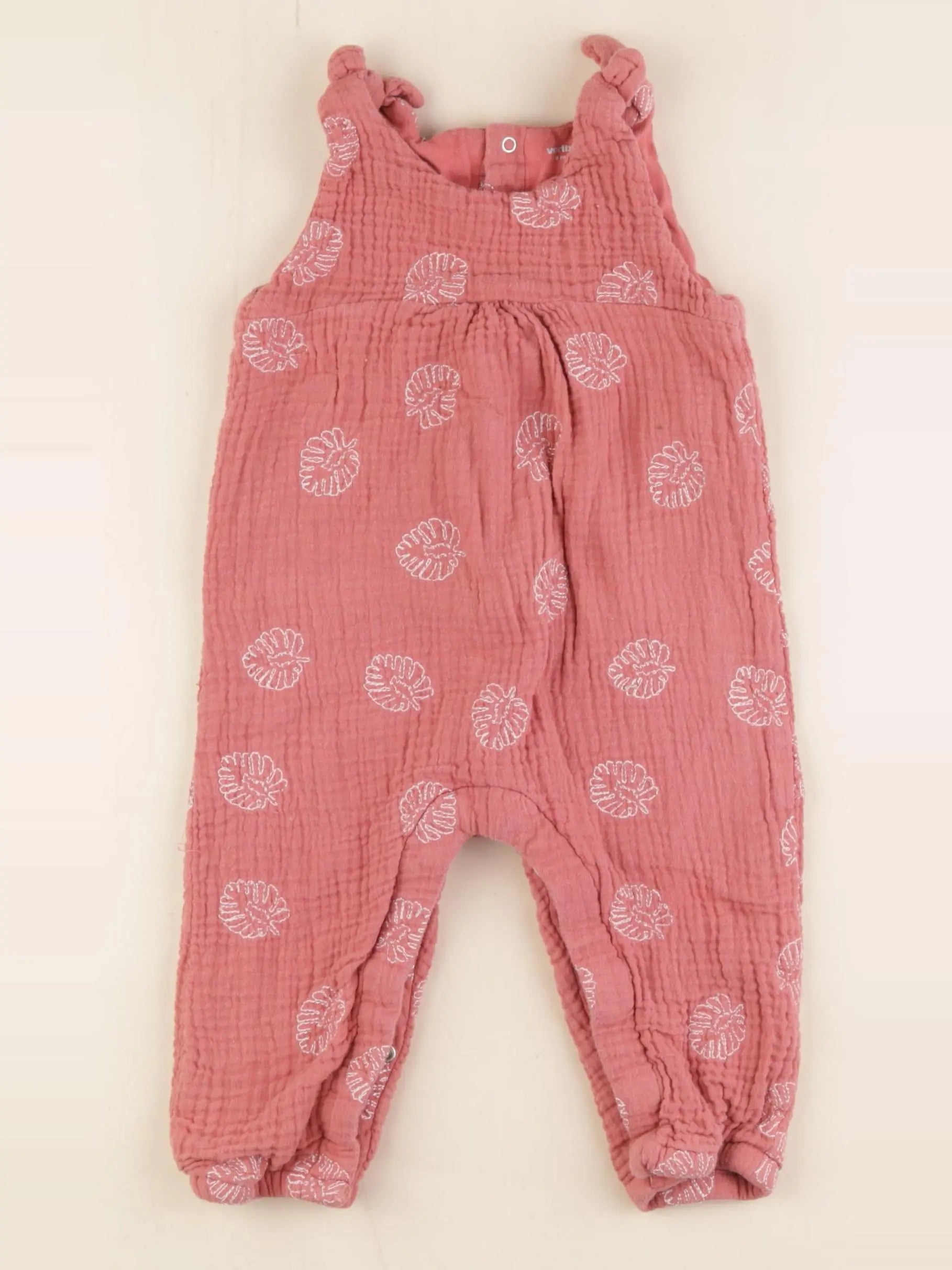 Vertbaudet - combinaison rose - 18 mois