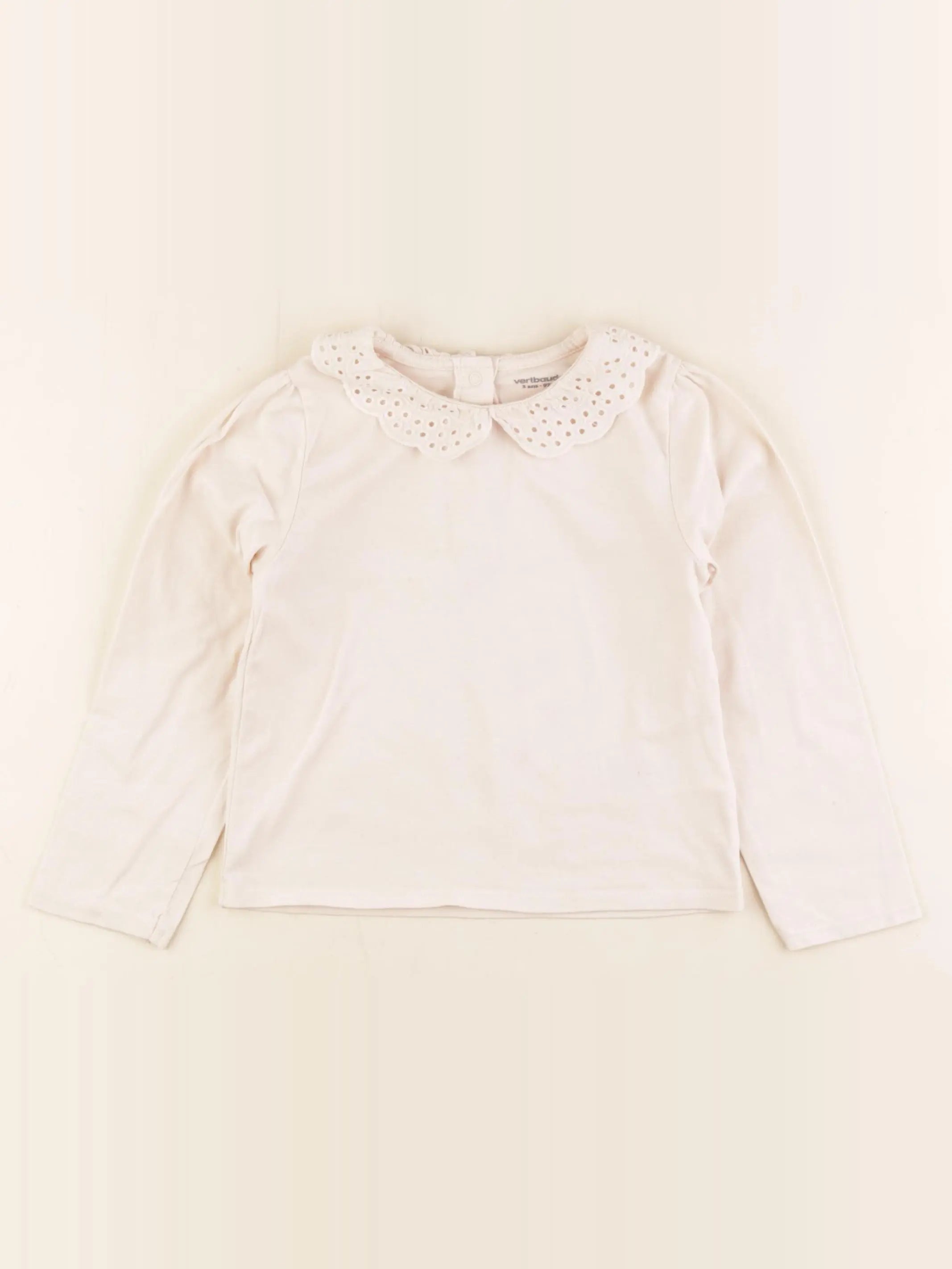 Vertbaudet - tee-shirt beige - 3 ans