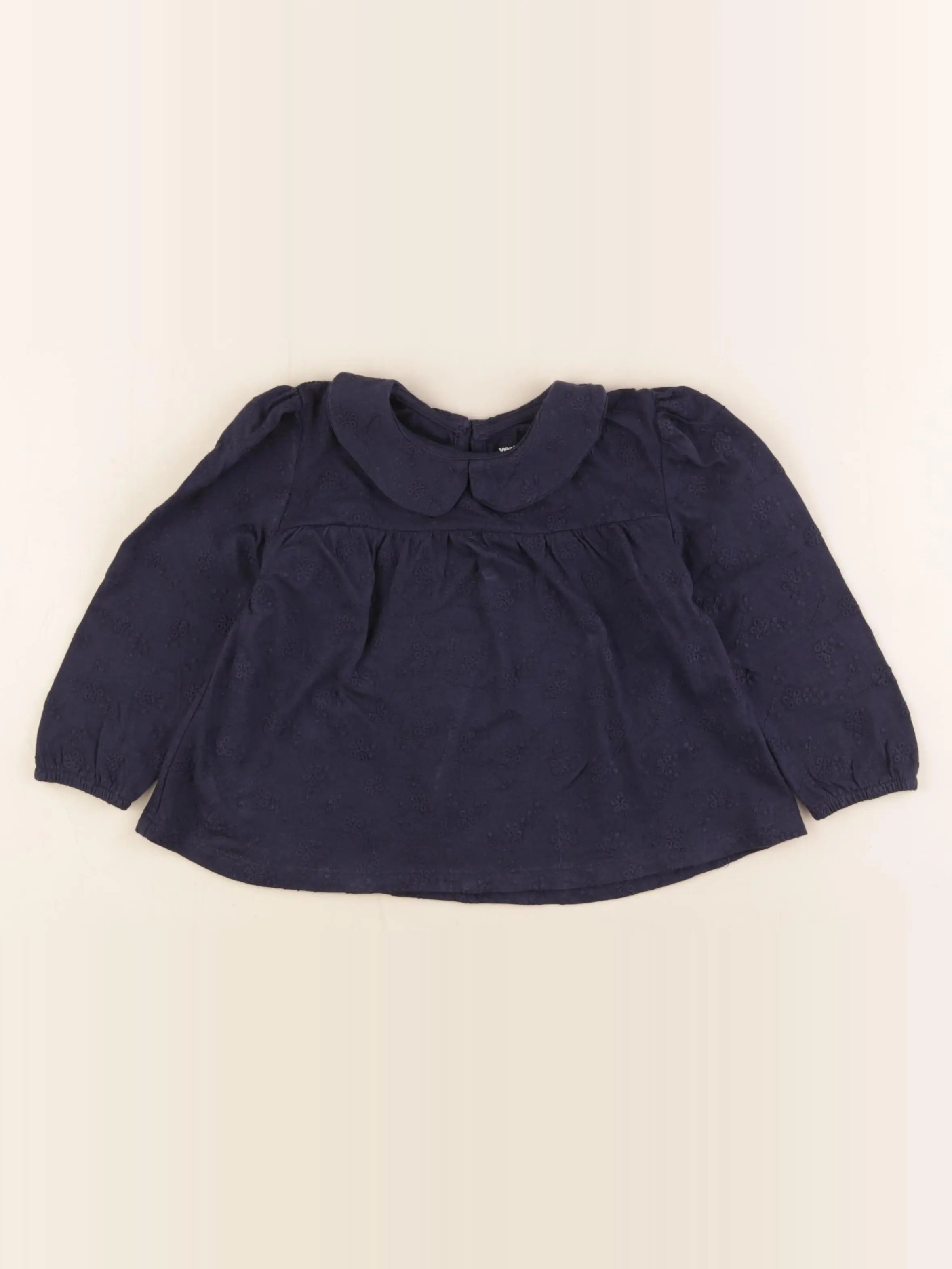 Vertbaudet - tee-shirt bleu - 4 ans