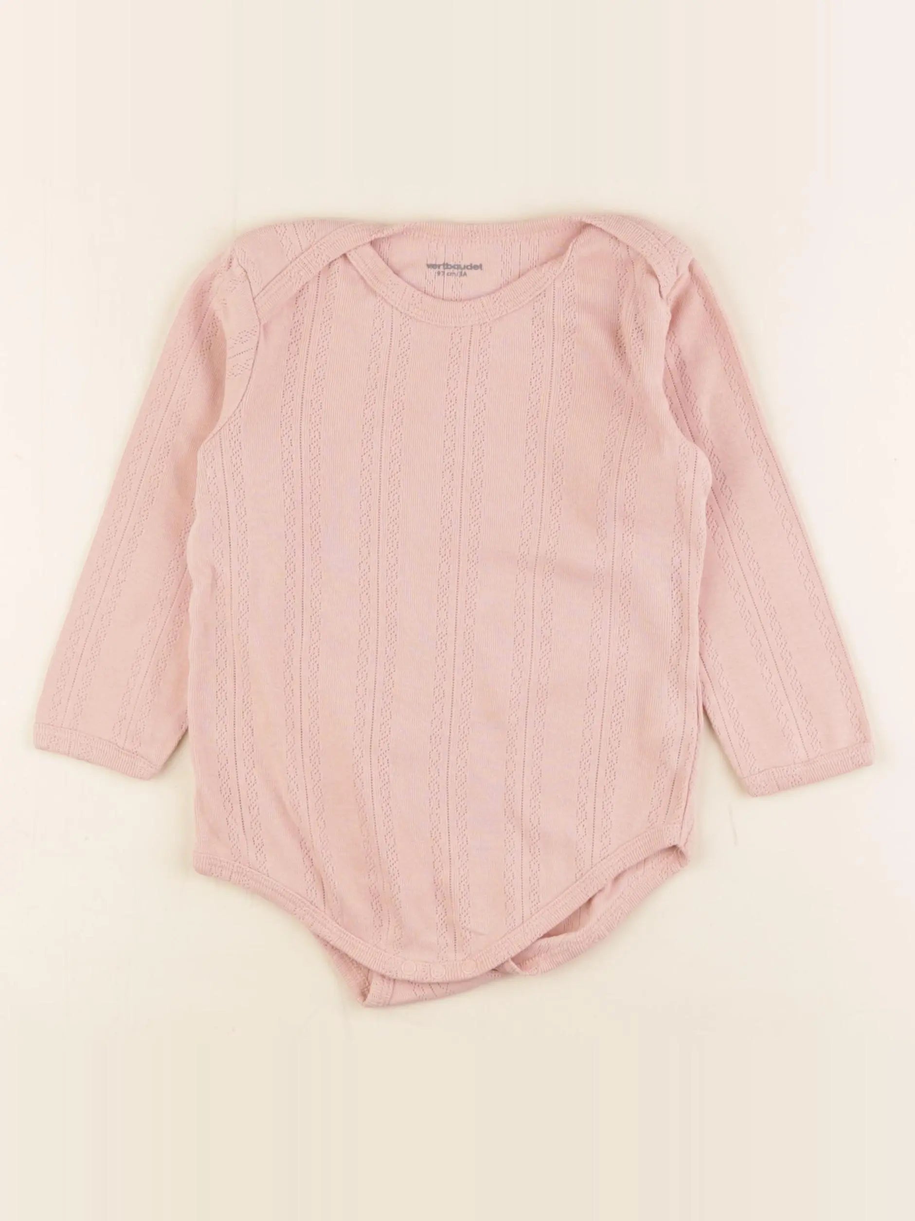 Vertbaudet - body rose - 3 ans