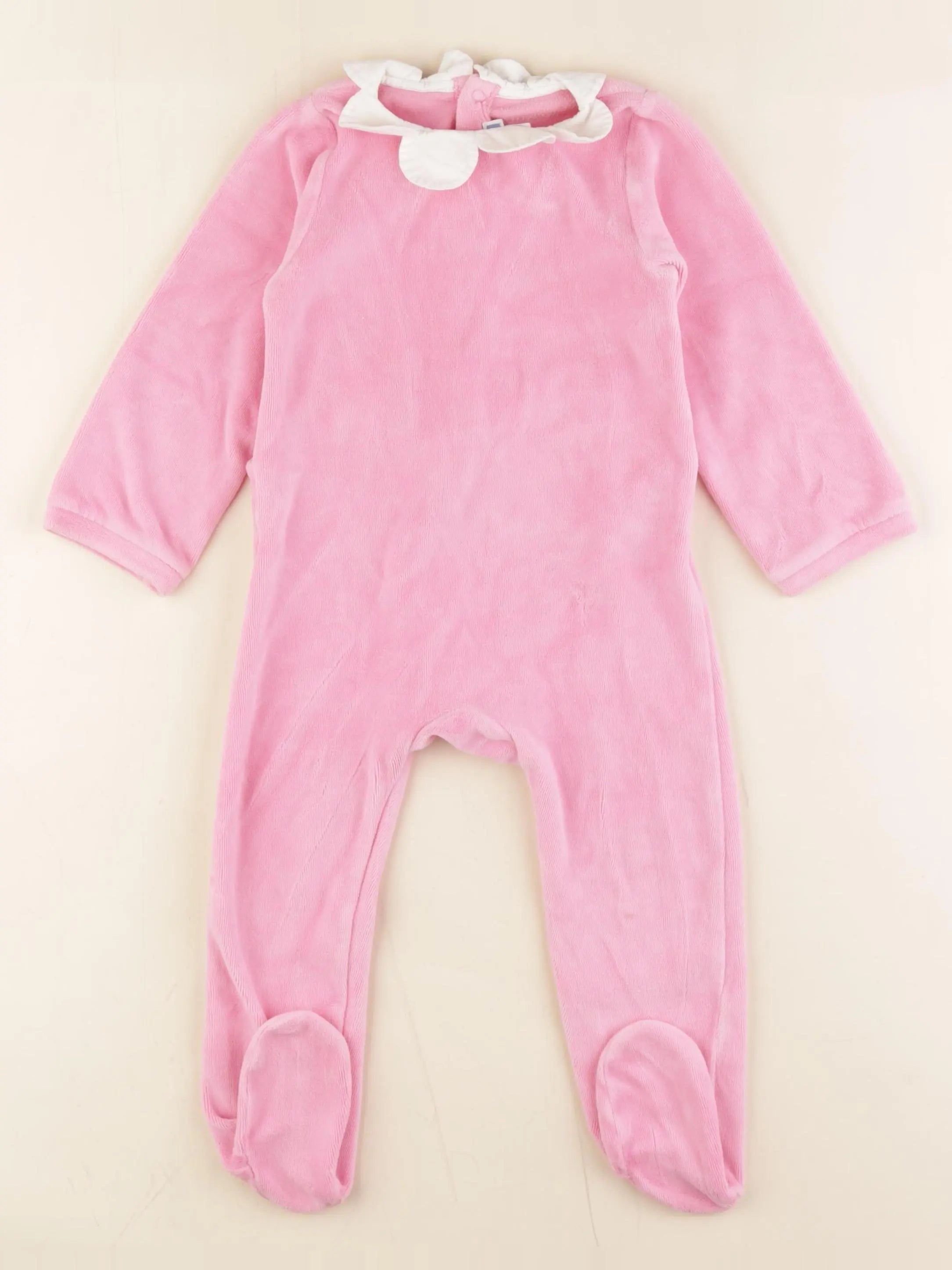Jacadi - pyjama velours rose - 24 mois