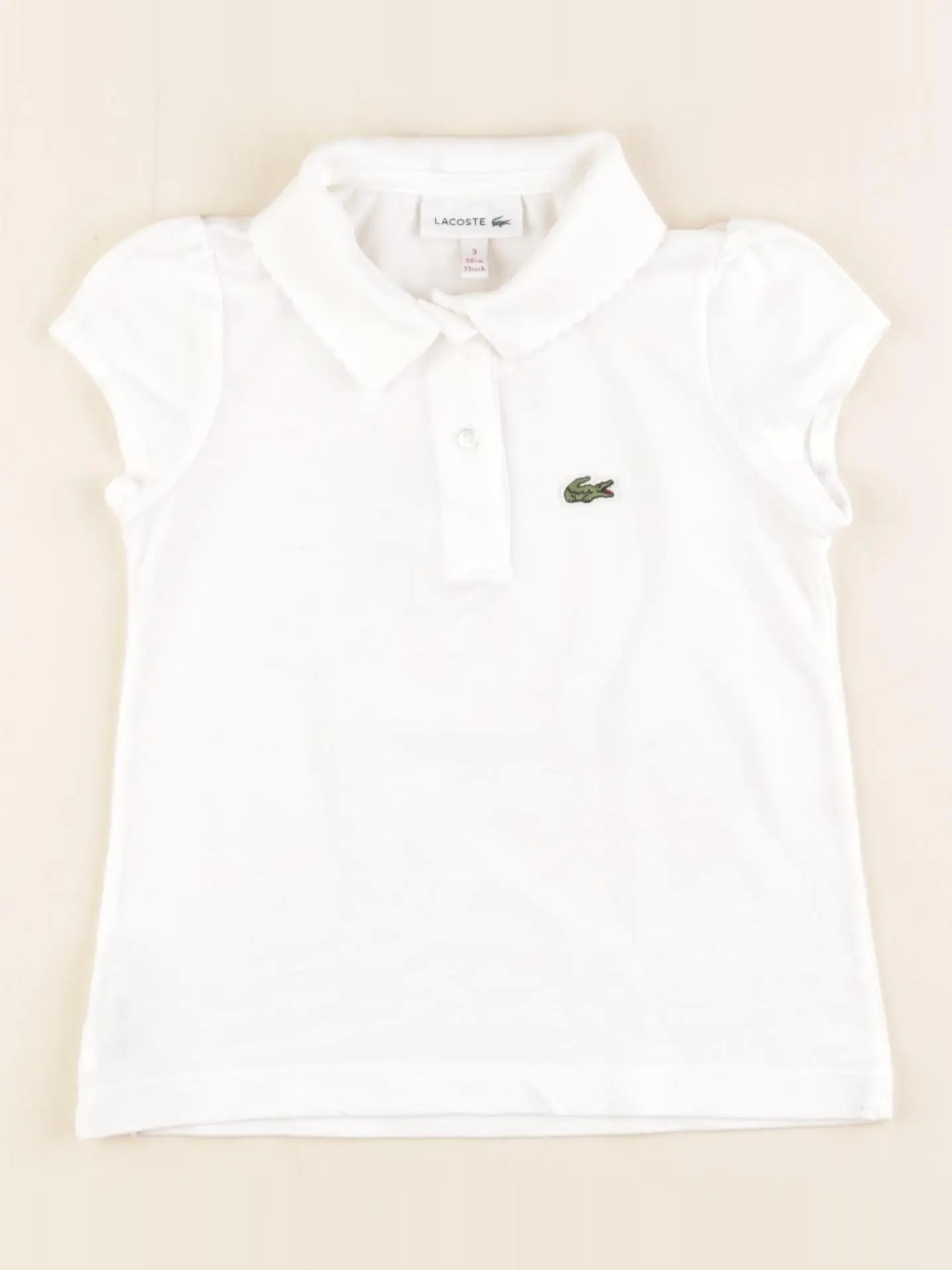 Lacoste - polo blanc - 3 ans