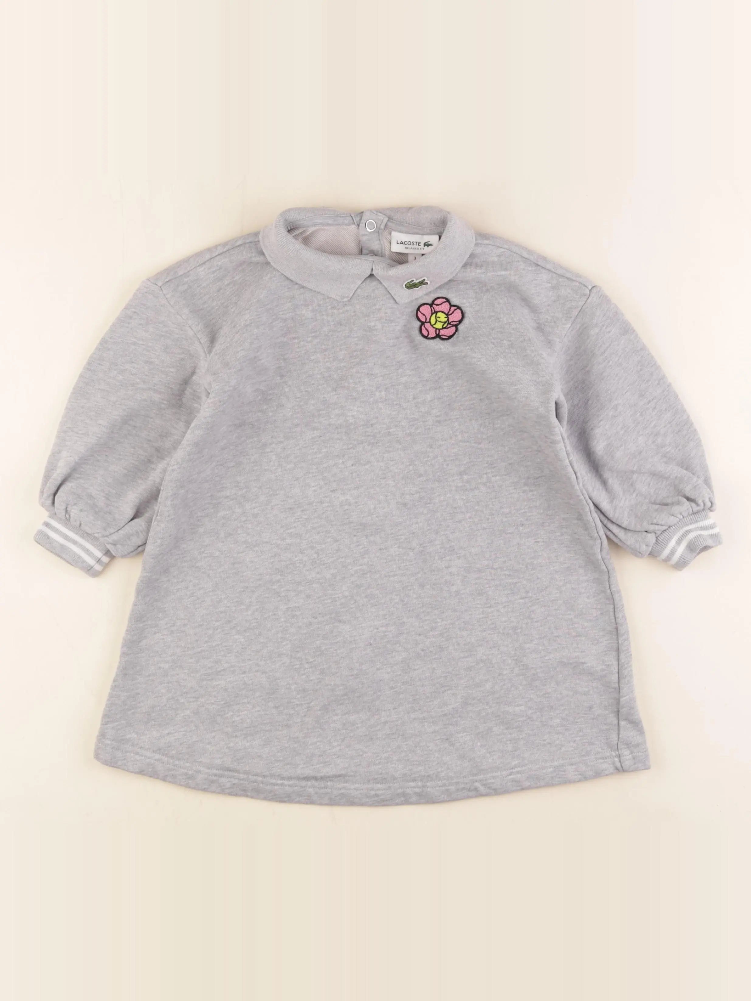 Lacoste - robe gris - 3 ans