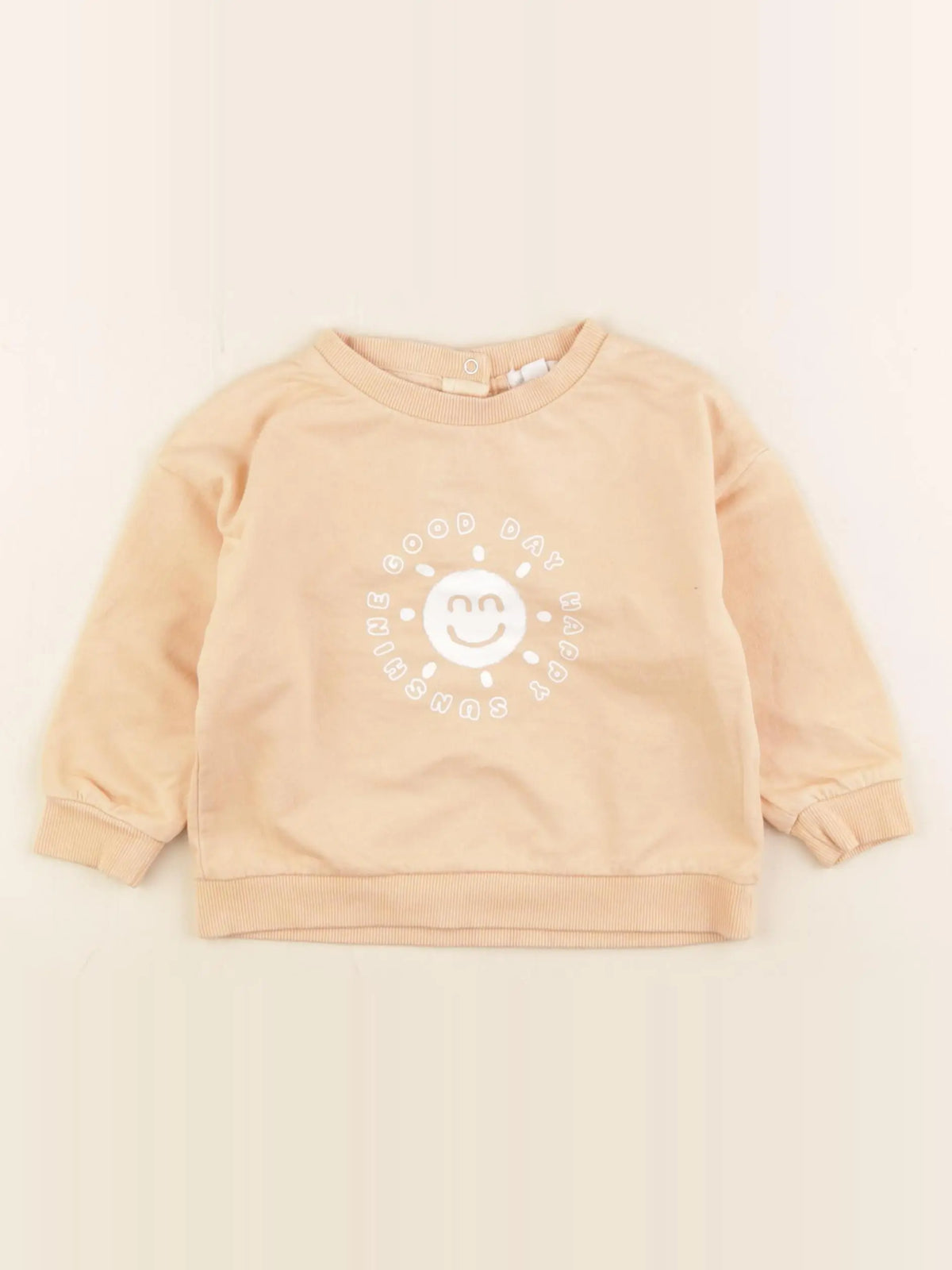 Vertbaudet - sweat orange - 18 mois