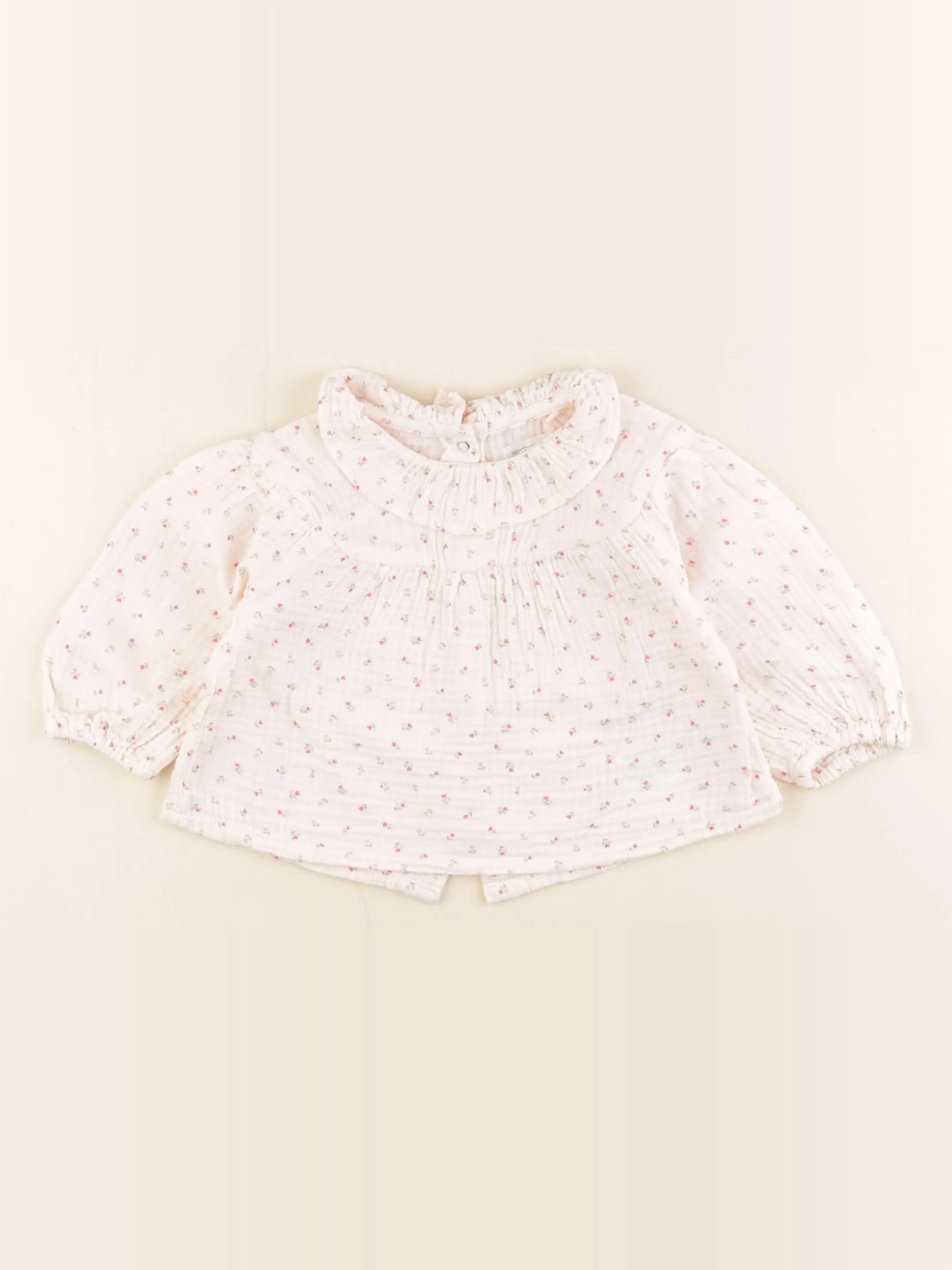 Vertbaudet - blouse rose - 9 mois