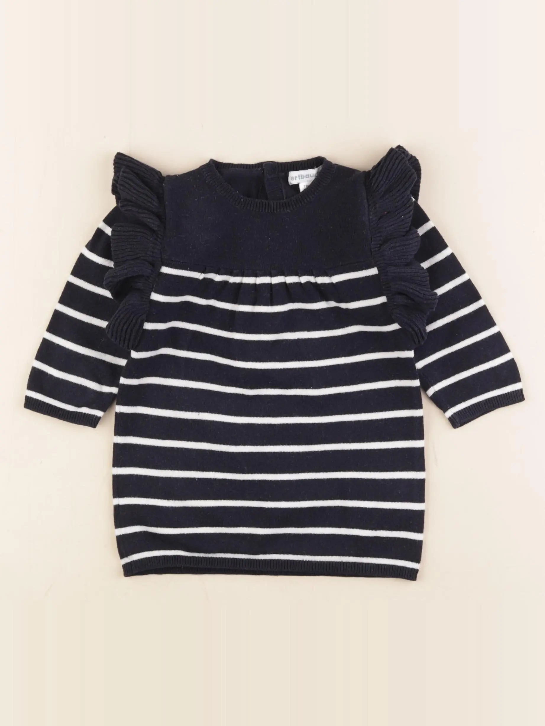 Vertbaudet - robe bleu - 9 mois