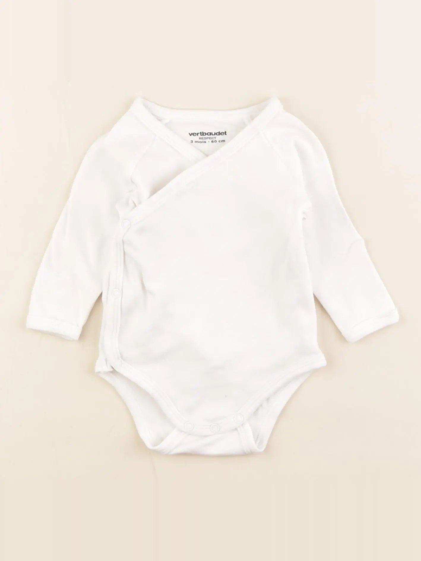 Vertbaudet - body blanc - 3 mois