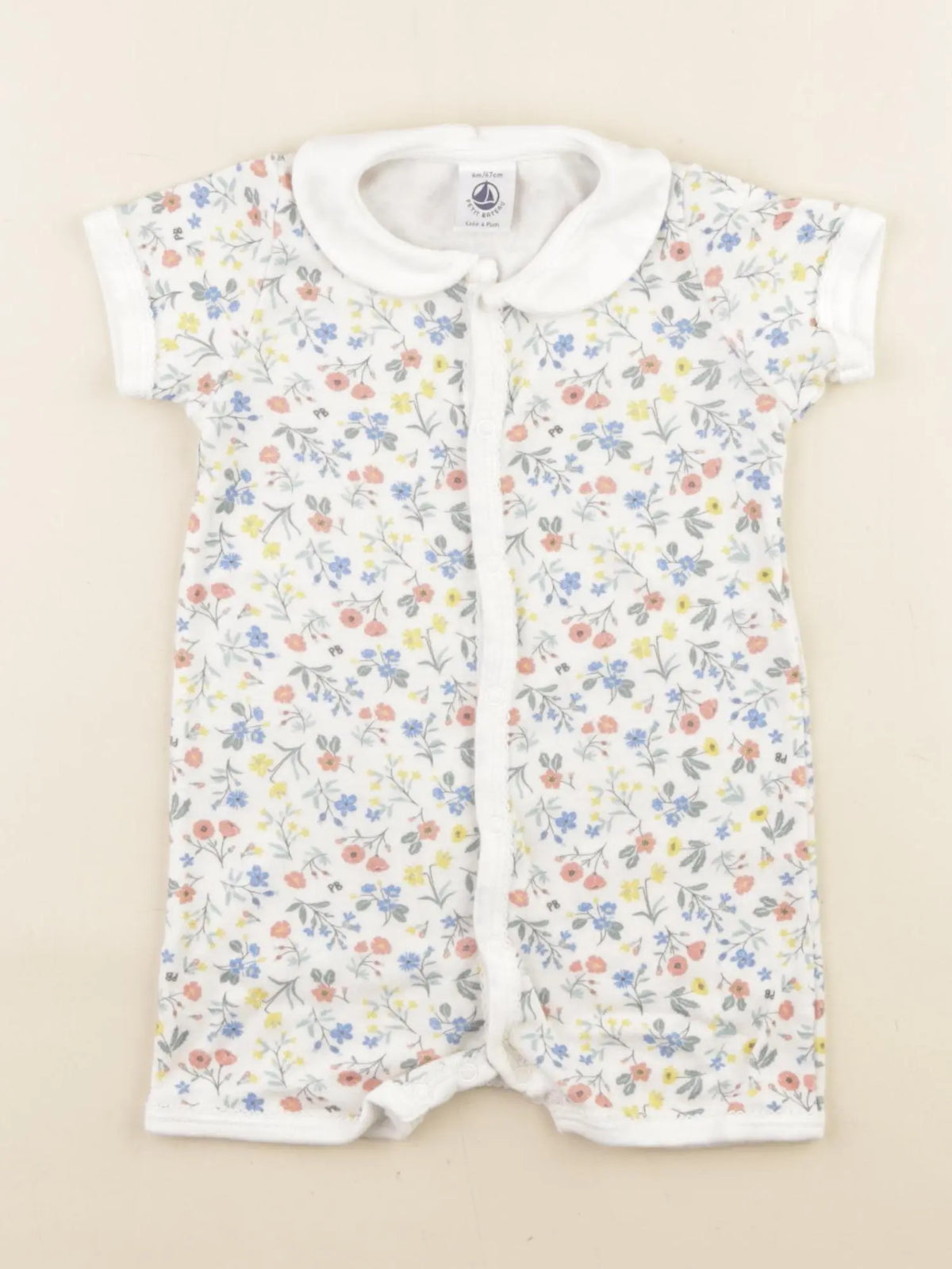 Petit Bateau - pyjama coton multicolore - 6 mois