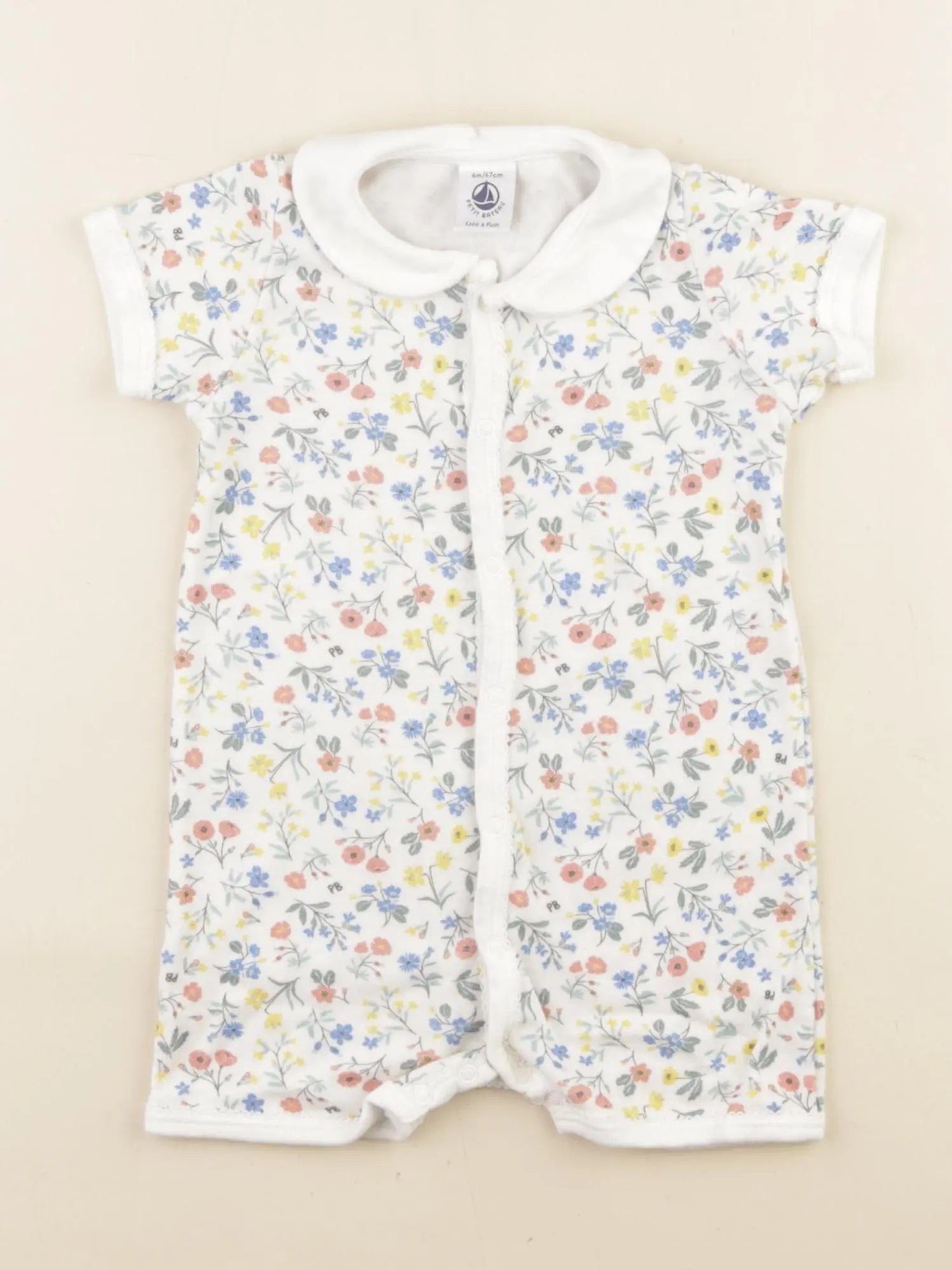 Petit Bateau - pyjama coton multicolore - 6 mois