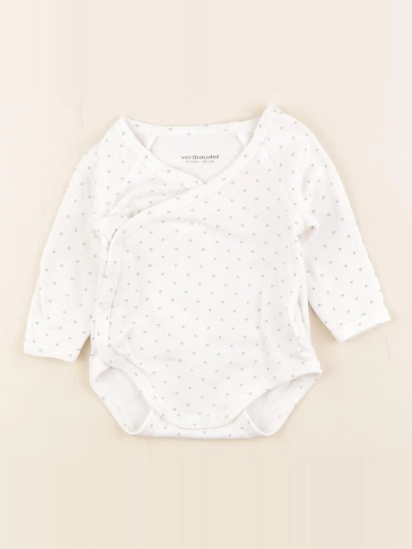 Vertbaudet - body blanc - 3 mois