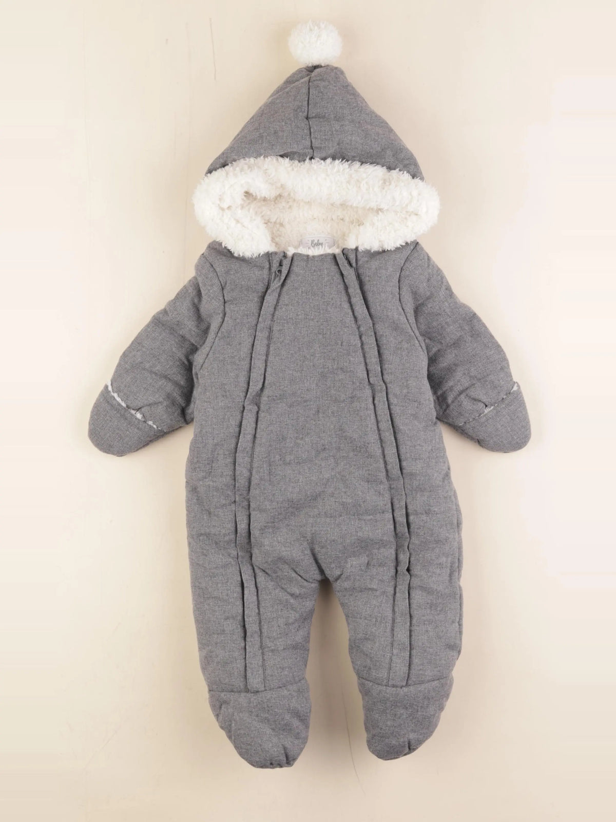 Vertbaudet - combi-pilote gris - 3 mois